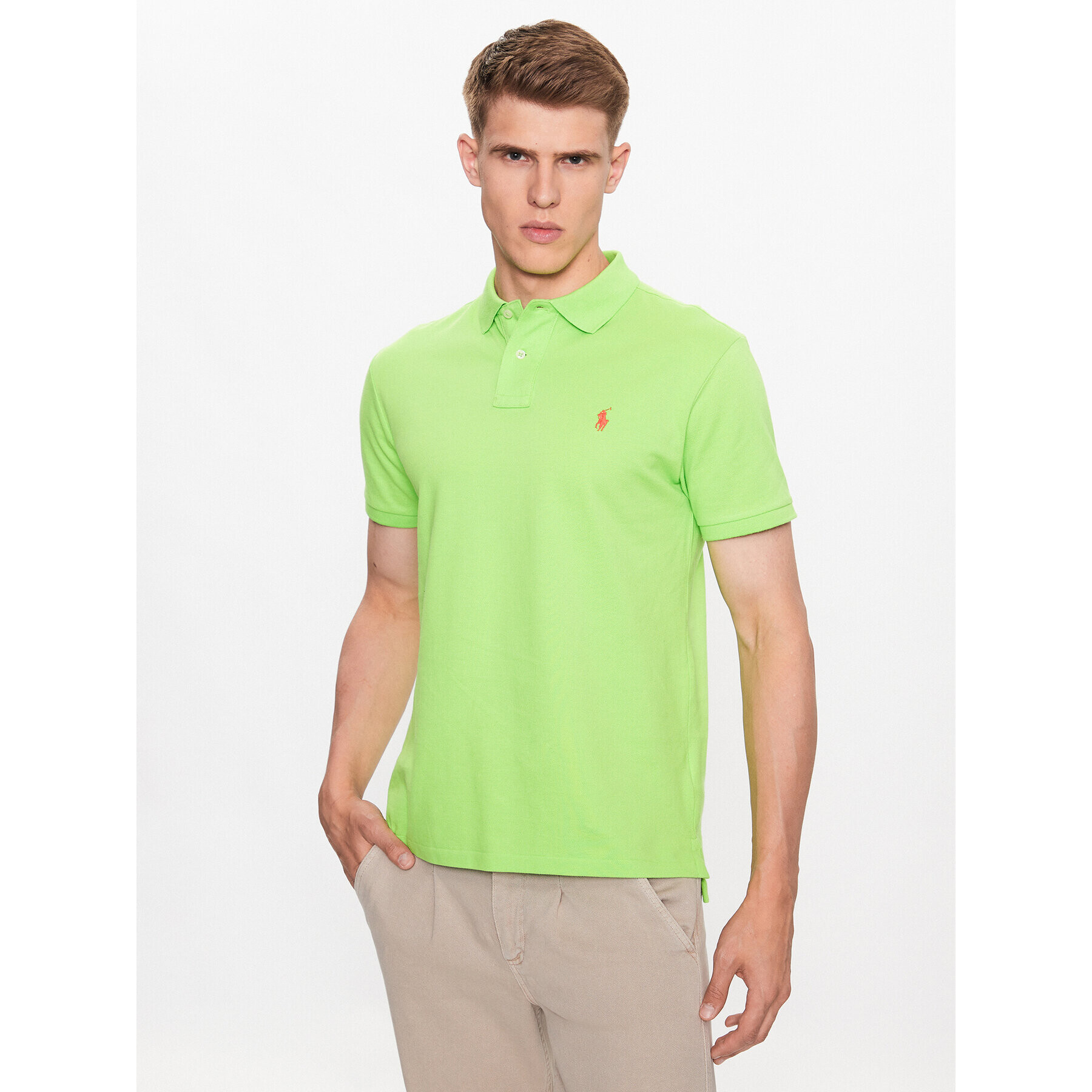 Polo Ralph Lauren Polokošile 710795080021 Zelená Slim Fit - Pepit.cz