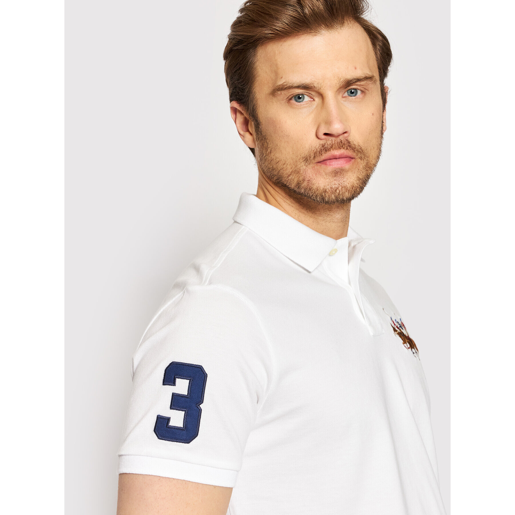 Polo Ralph Lauren Polokošile 710814437002 Bílá Custom Fit - Pepit.cz