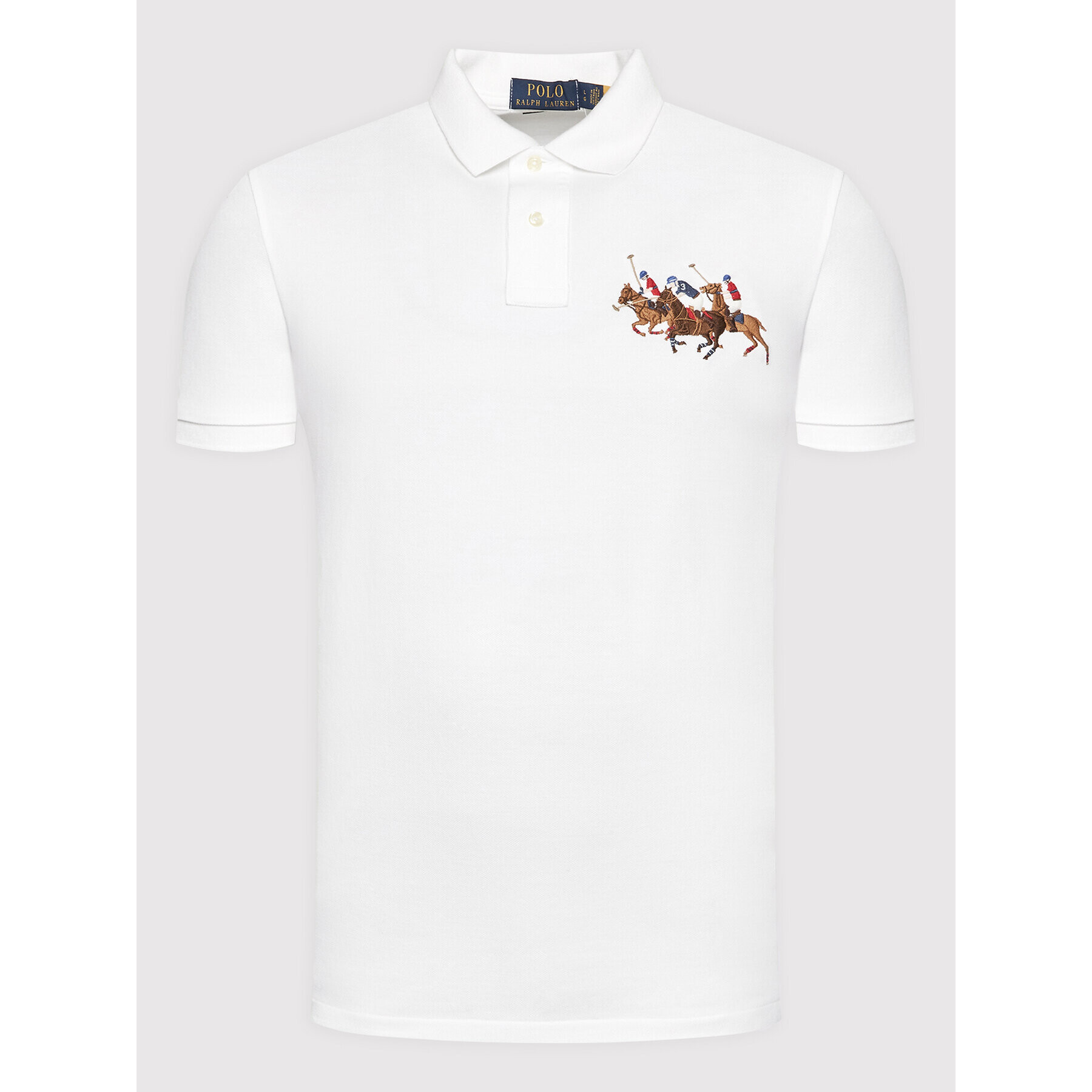 Polo Ralph Lauren Polokošile 710814437002 Bílá Custom Fit - Pepit.cz