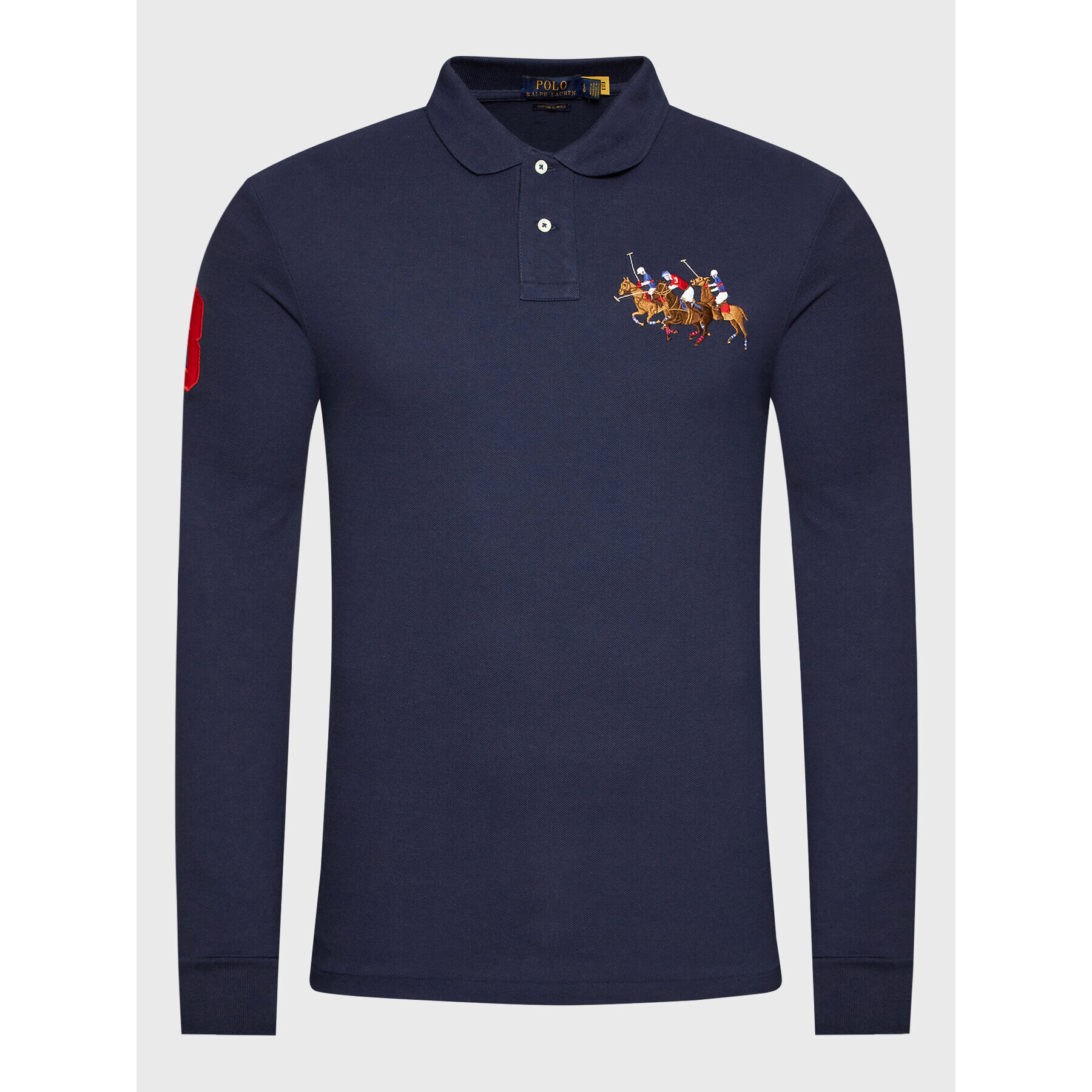 Polo Ralph Lauren Polokošile 710814438003 Tmavomodrá Custom Slim Fit - Pepit.cz