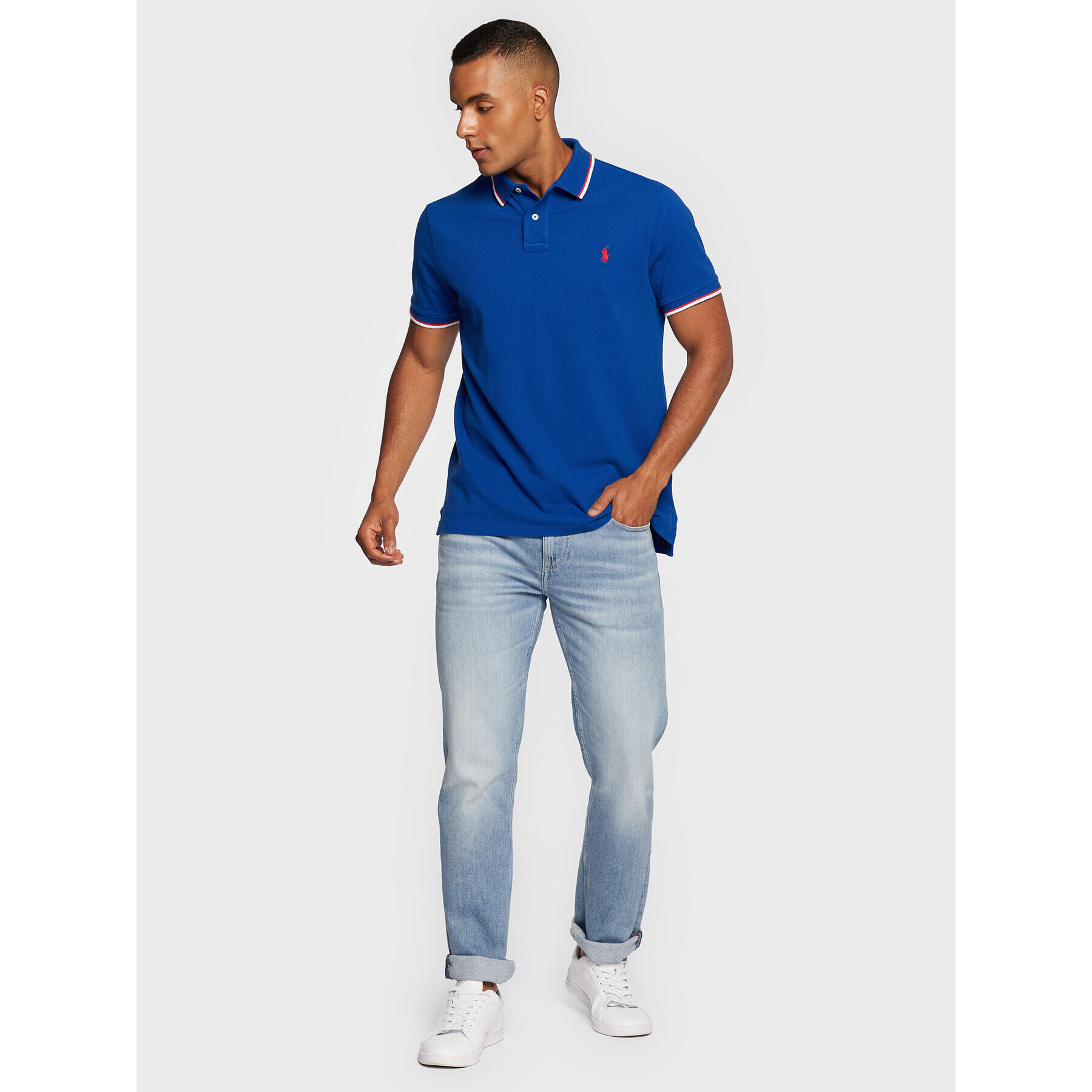 Polo Ralph Lauren Polokošile 710842621005 Modrá Slim Fit - Pepit.cz