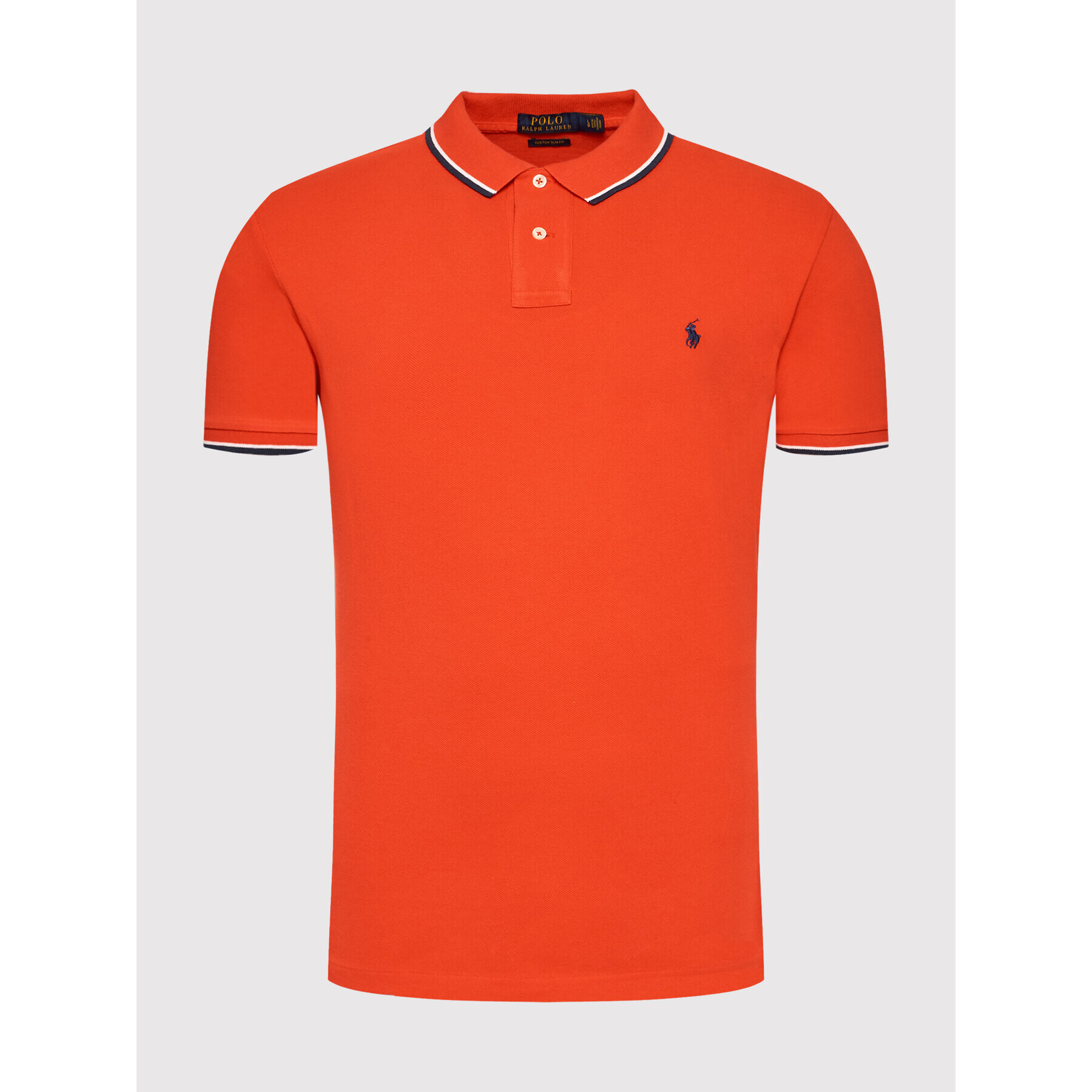 Polo Ralph Lauren Polokošile 710842621016 Červená Custom Slim Fit - Pepit.cz