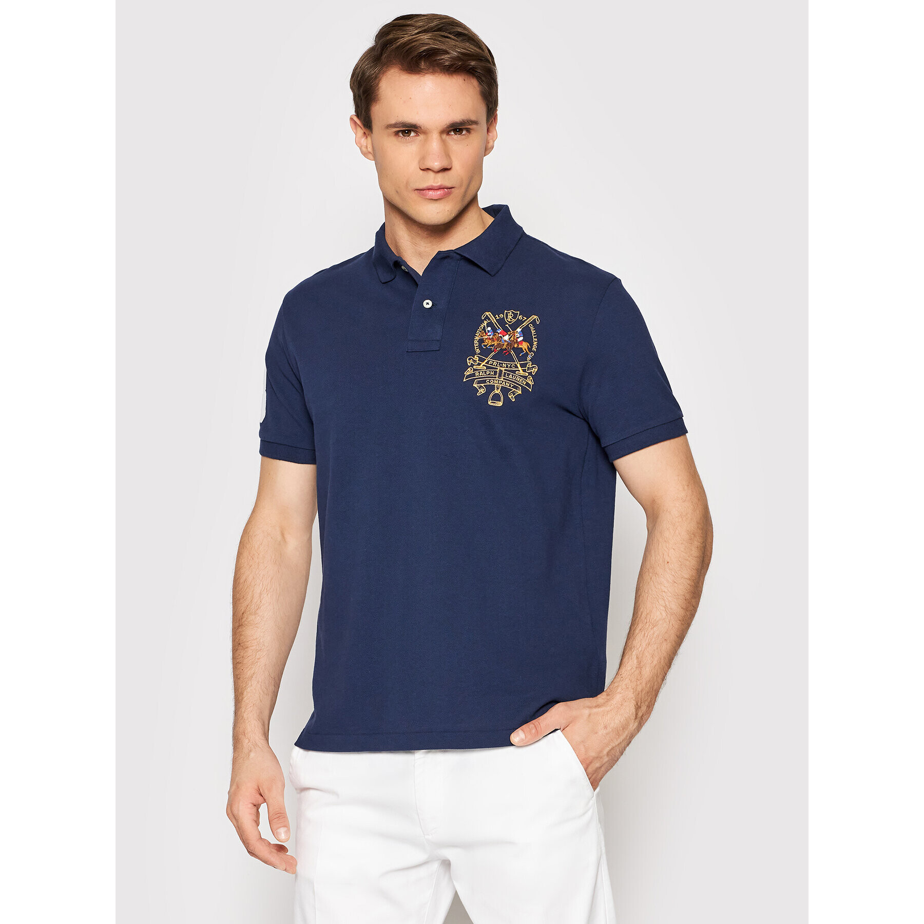 Polo Ralph Lauren Polokošile 710850303003 Tmavomodrá Slim Fit - Pepit.cz