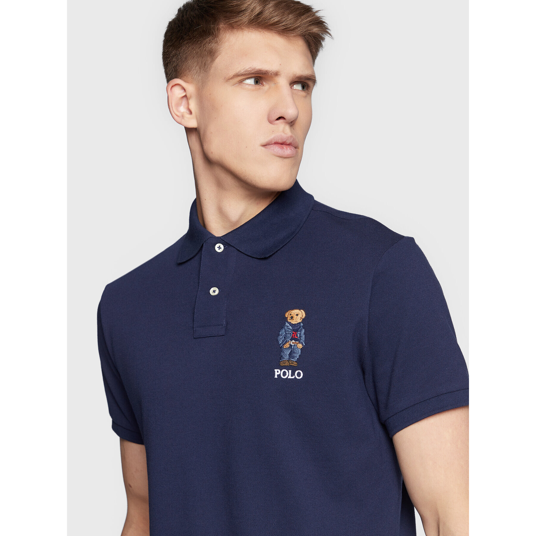 Polo Ralph Lauren Polokošile 710853312 Tmavomodrá Slim Fit - Pepit.cz