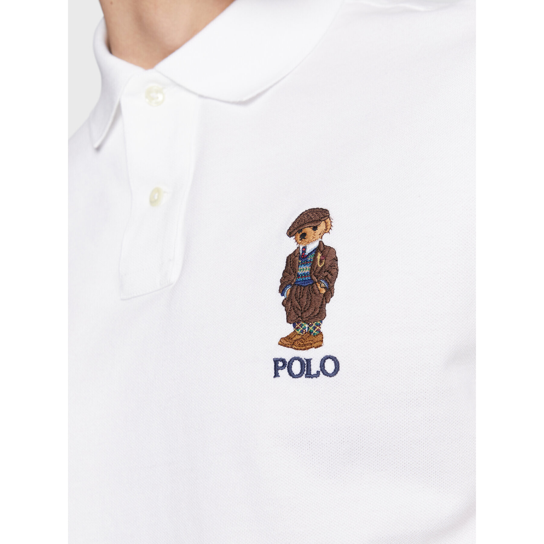 Polo Ralph Lauren Polokošile 710853312015 Bílá Slim Fit - Pepit.cz