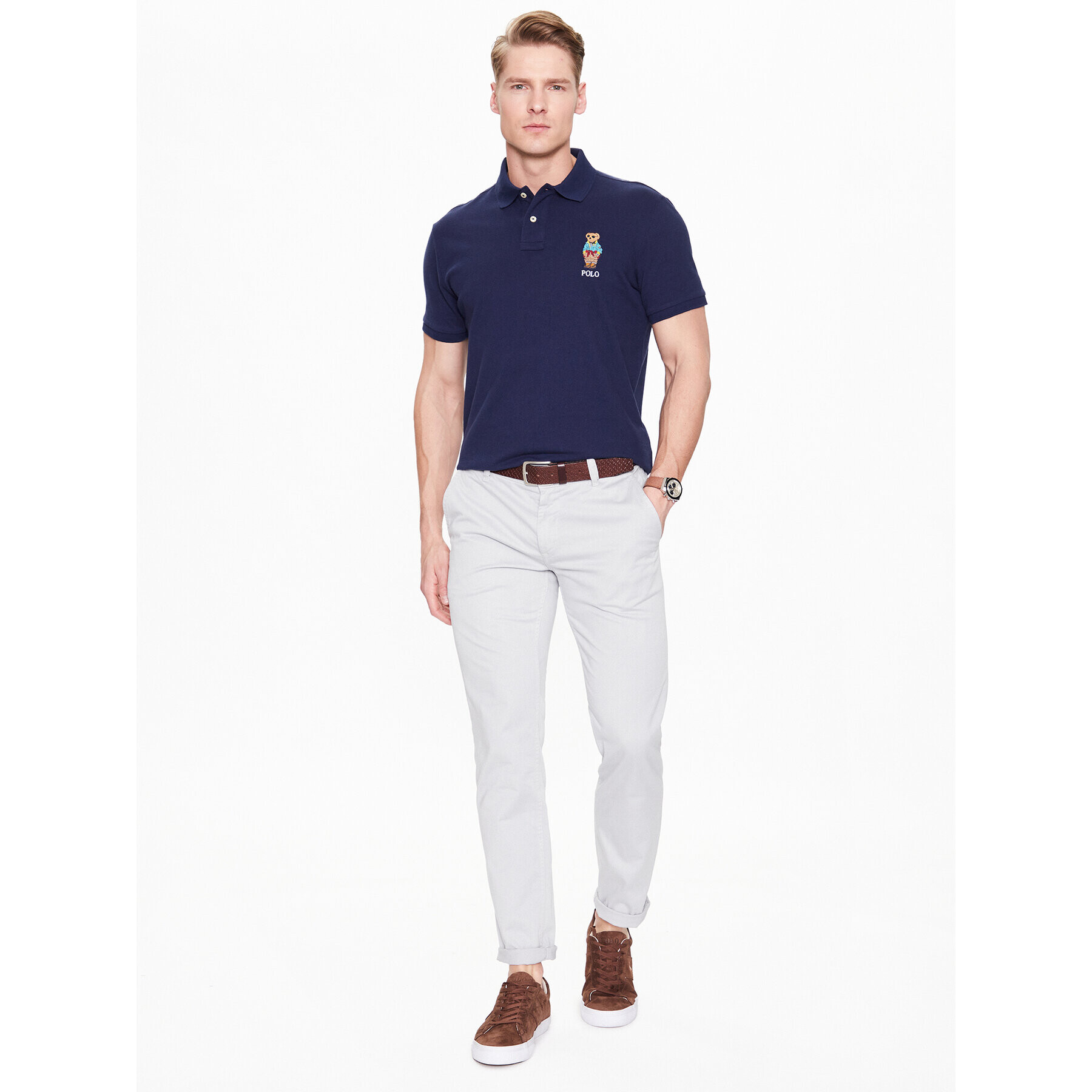 Polo Ralph Lauren Polokošile 710853312019 Tmavomodrá Slim Fit - Pepit.cz