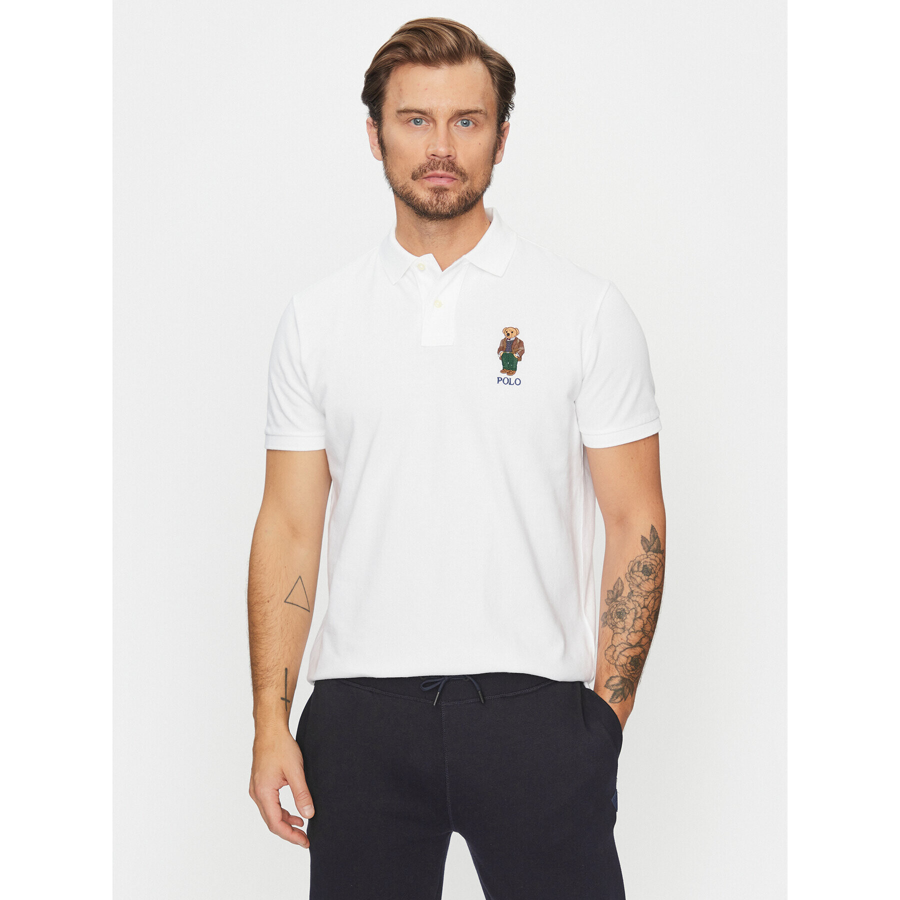 Polo Ralph Lauren Polokošile 710853312021 Bílá Slim Fit - Pepit.cz