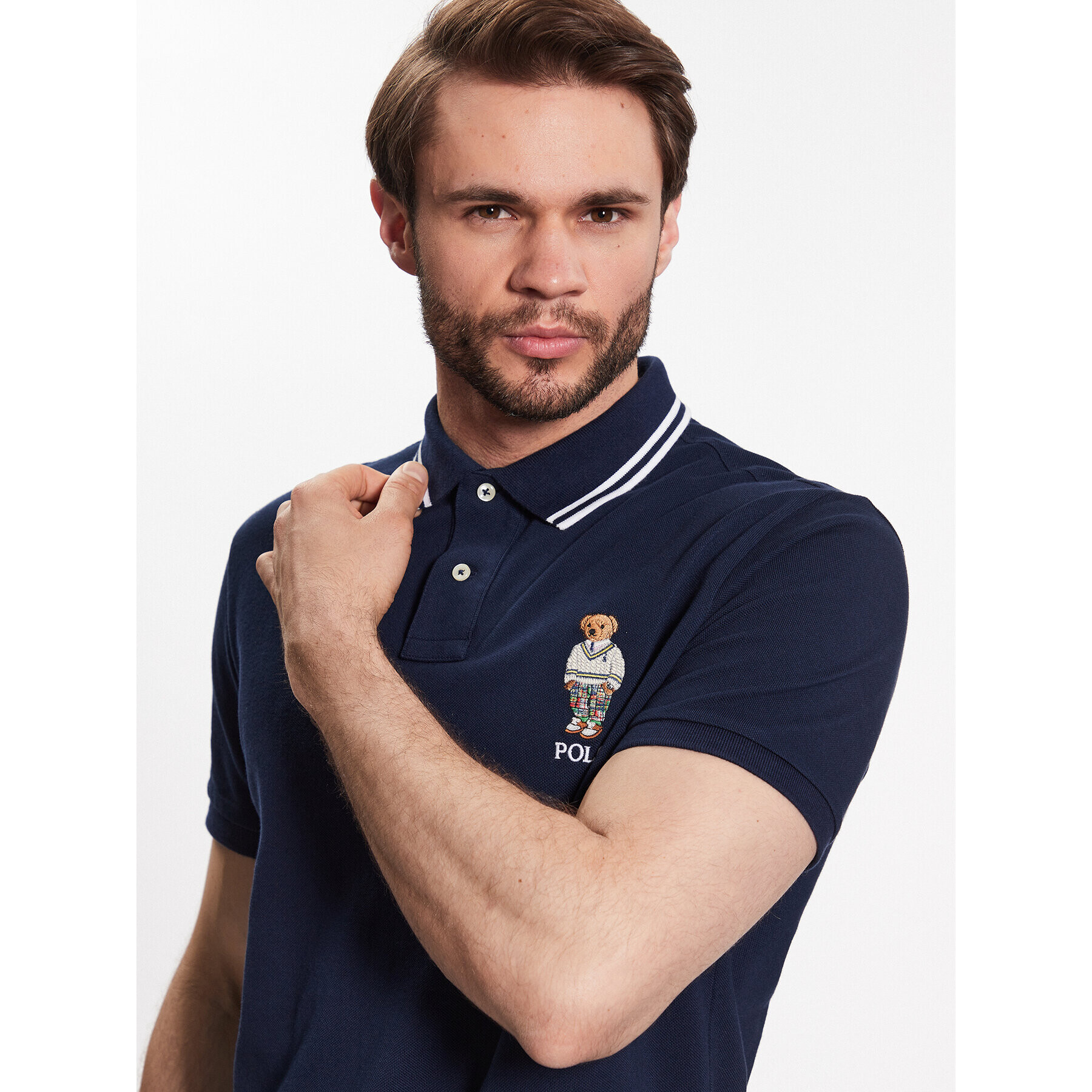 Polo Ralph Lauren Polokošile 710867573003 Tmavomodrá Slim Fit - Pepit.cz