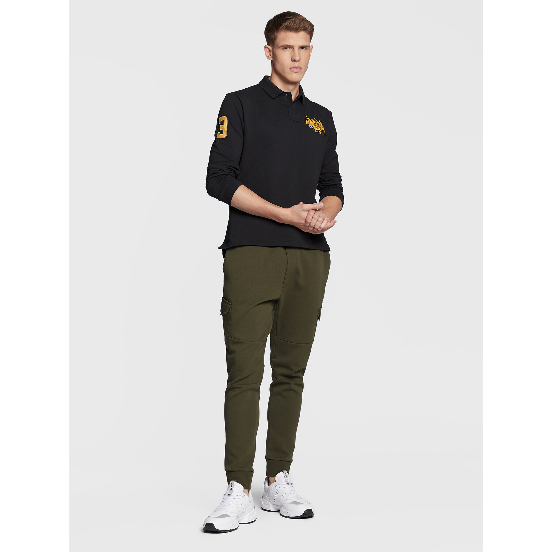 Polo Ralph Lauren Polokošile 710880188 Černá Custom Slim Fit - Pepit.cz