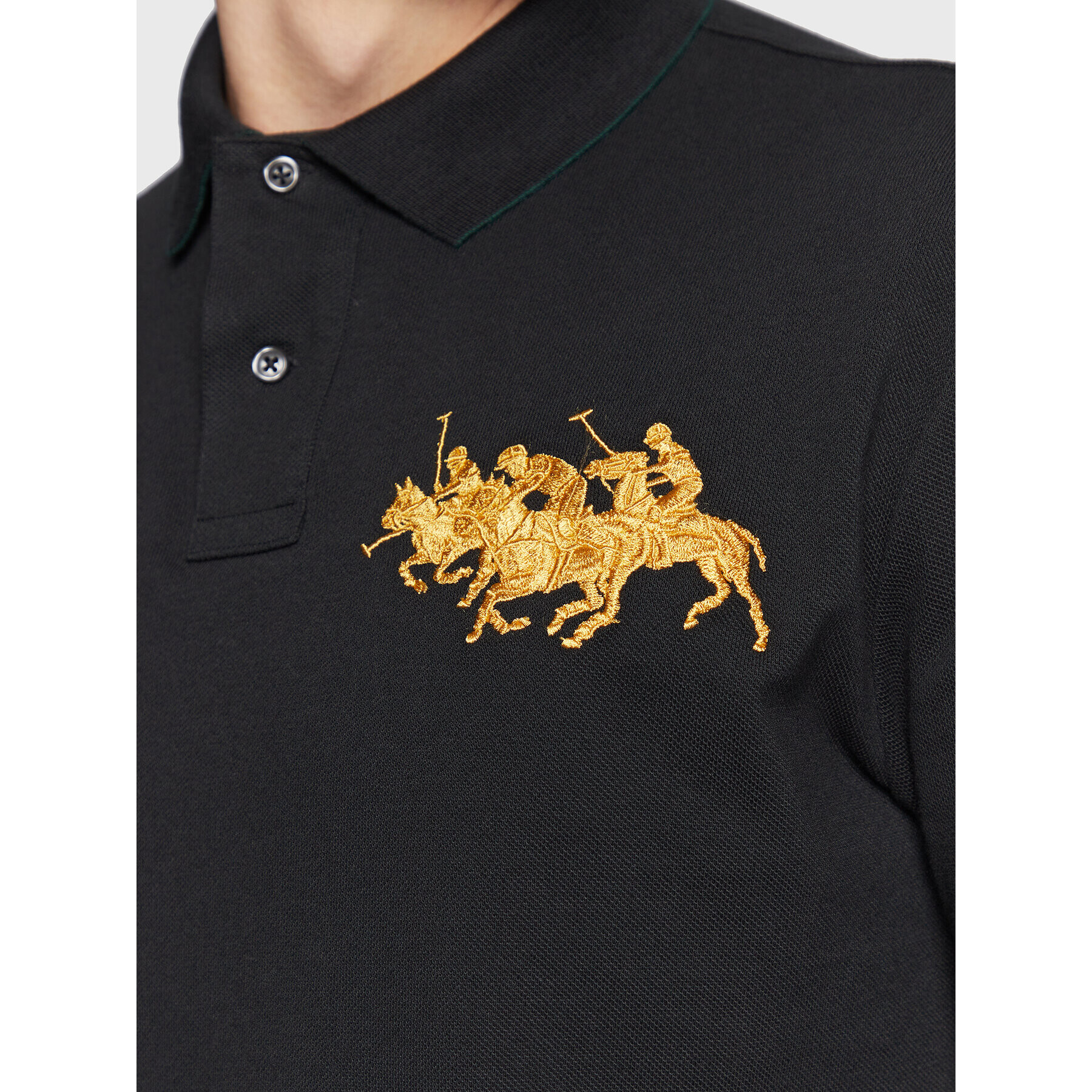 Polo Ralph Lauren Polokošile 710880188 Černá Custom Slim Fit - Pepit.cz