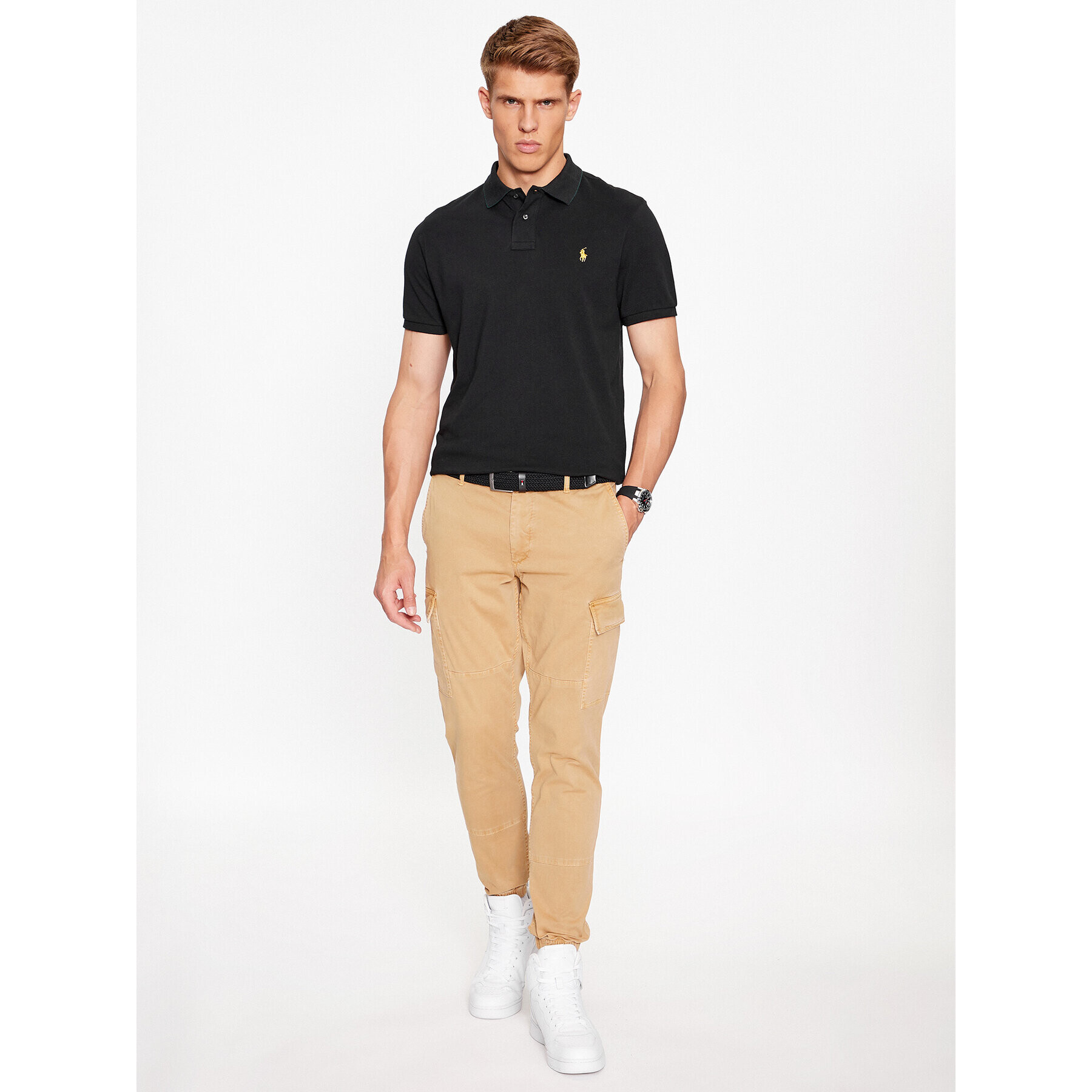 Polo Ralph Lauren Polokošile 710880327001 Černá Custom Fit - Pepit.cz