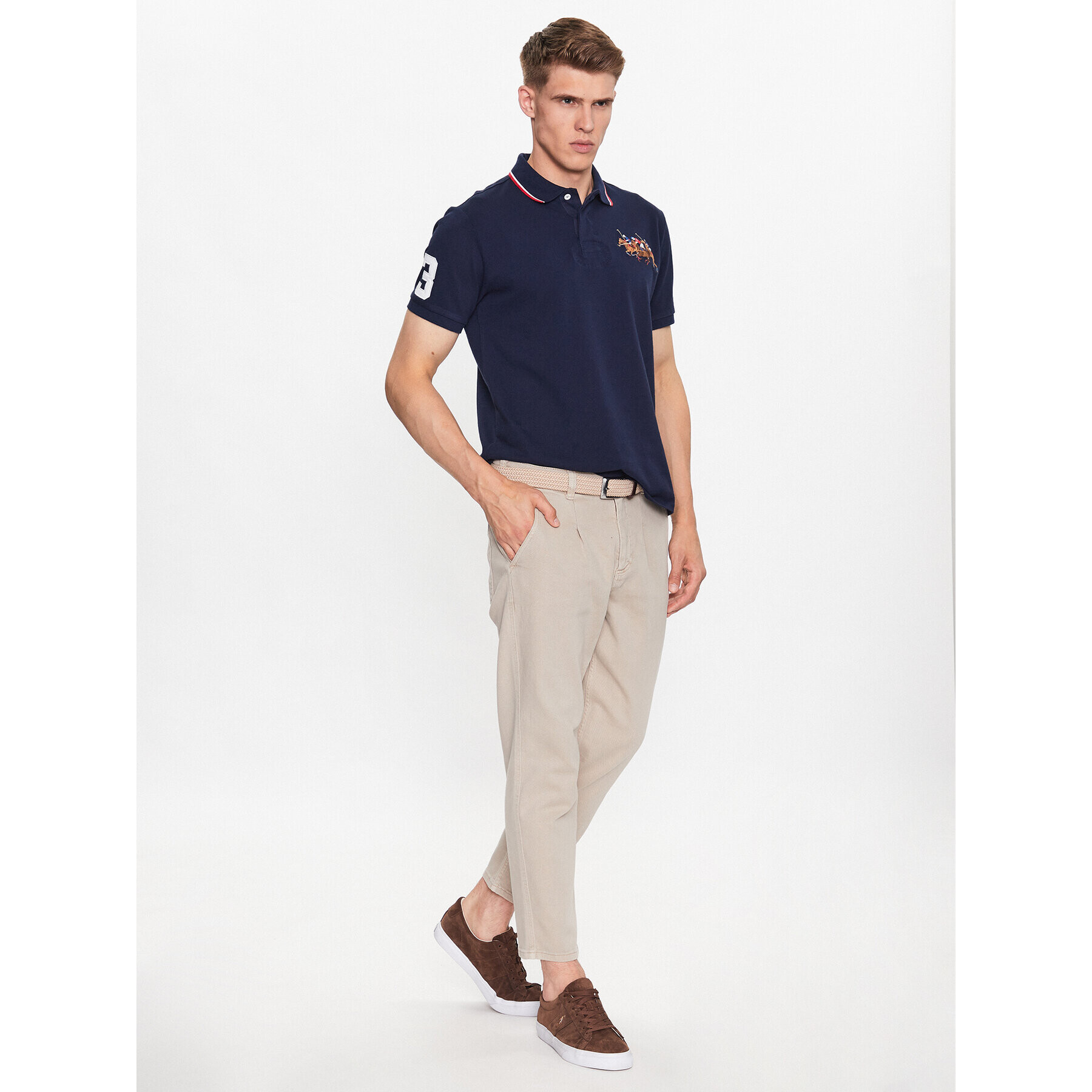 Polo Ralph Lauren Polokošile 710900614006 Tmavomodrá Custom Slim Fit - Pepit.cz