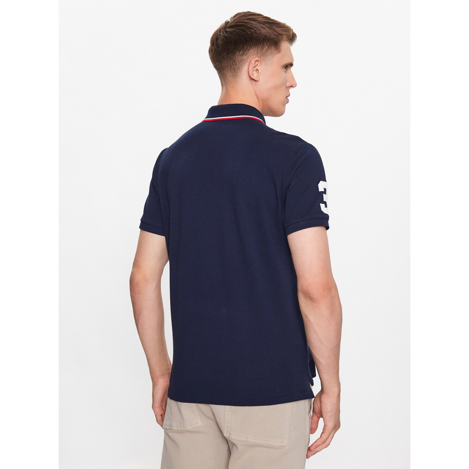 Polo Ralph Lauren Polokošile 710900614006 Tmavomodrá Custom Slim Fit - Pepit.cz