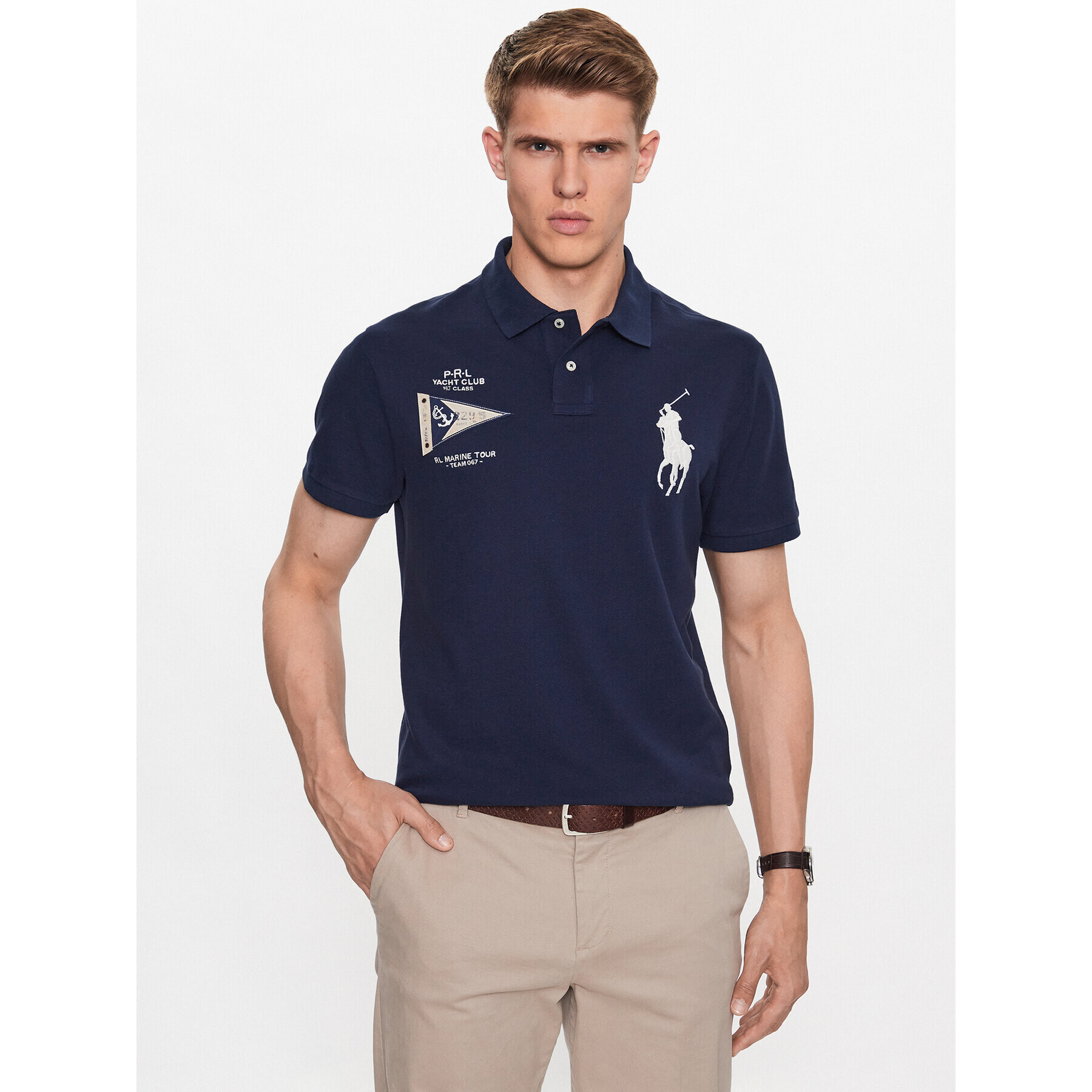 Polo Ralph Lauren Polokošile 710910565001 Tmavomodrá Regular Fit - Pepit.cz