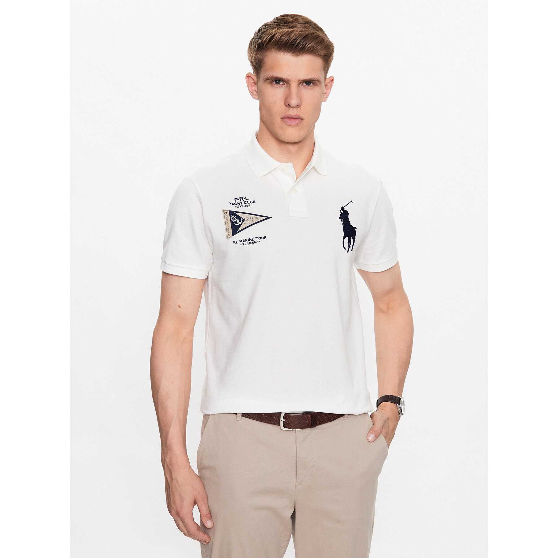 Polo Ralph Lauren Polokošile 710910565003 Bílá Regular Fit - Pepit.cz