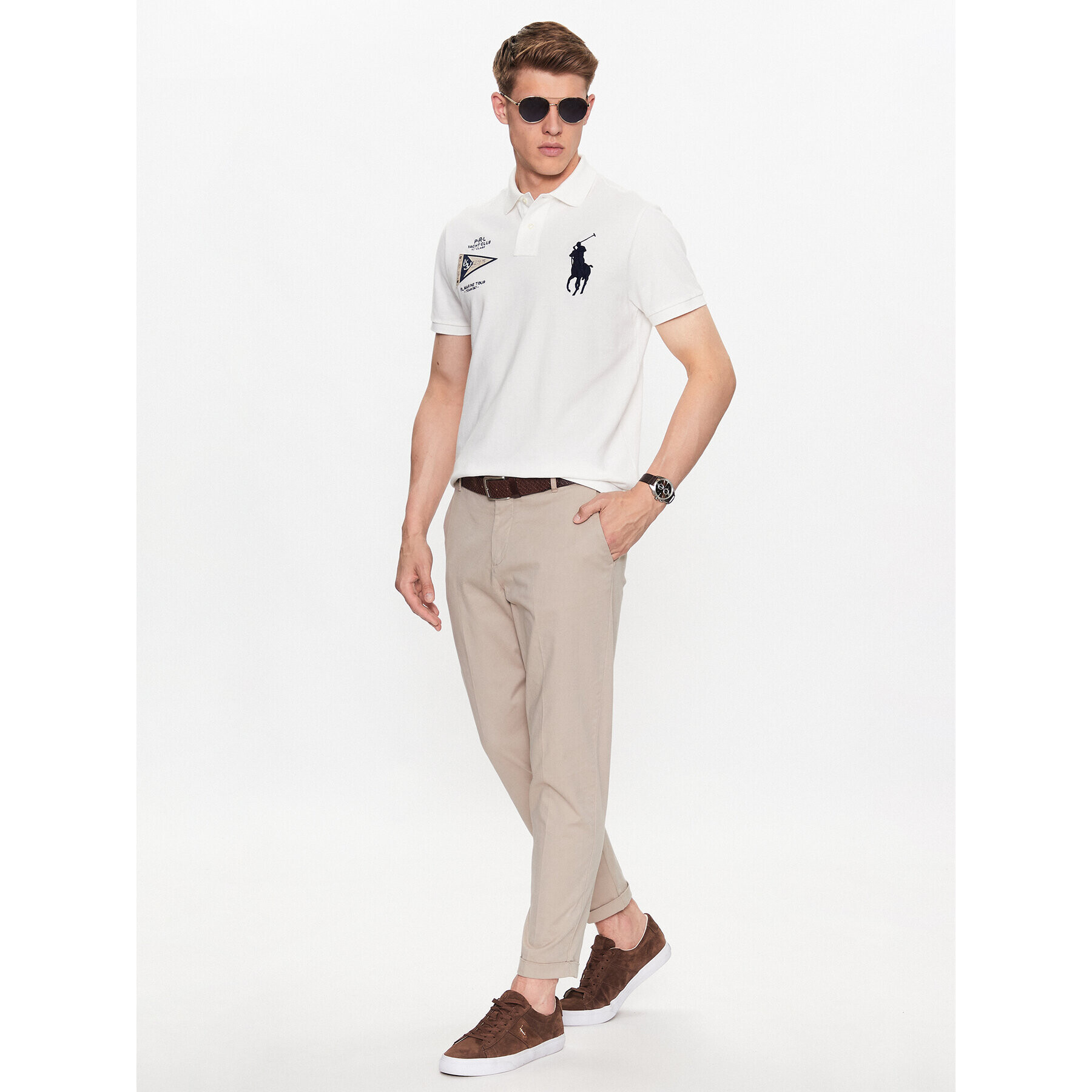 Polo Ralph Lauren Polokošile 710910565003 Bílá Regular Fit - Pepit.cz