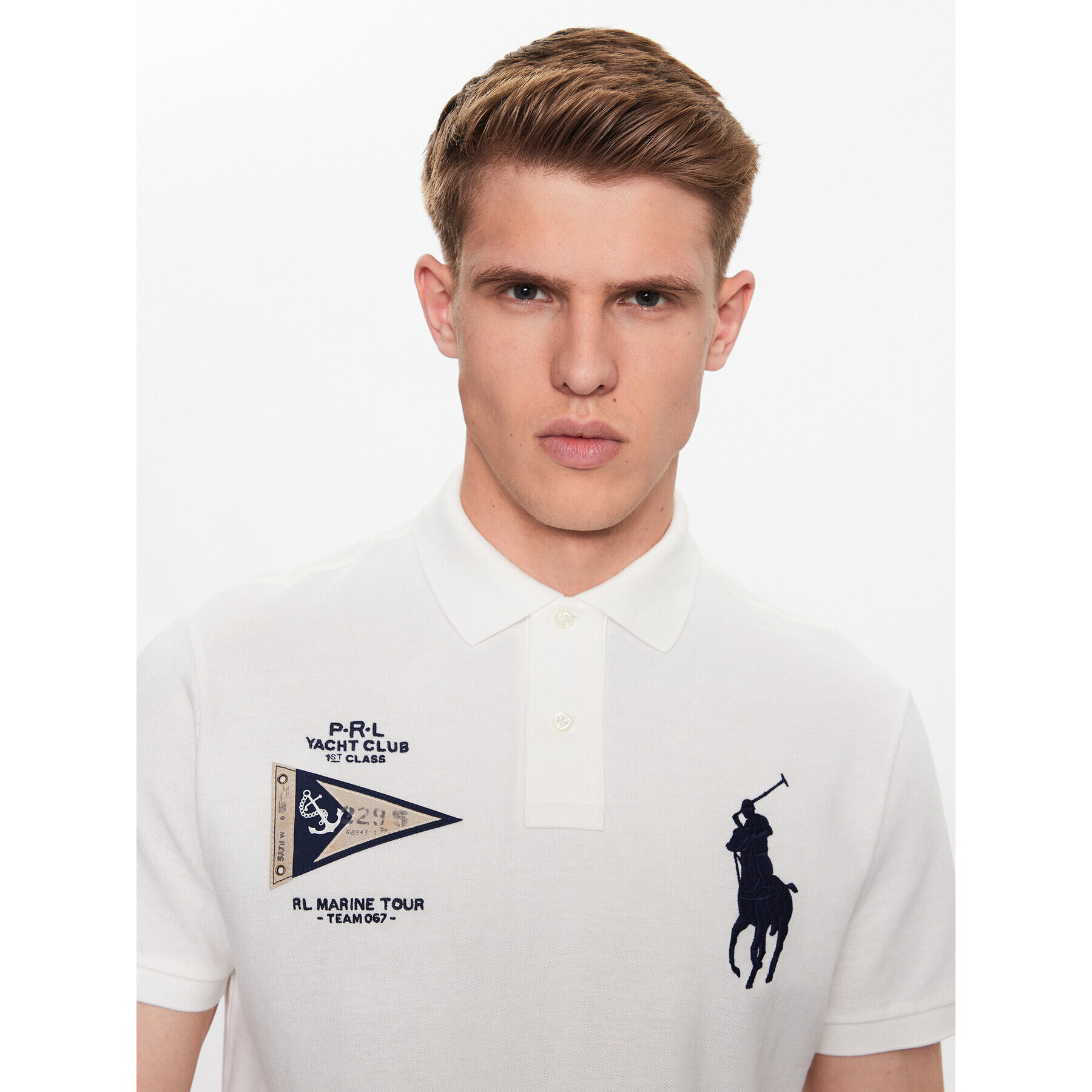 Polo Ralph Lauren Polokošile 710910565003 Bílá Regular Fit - Pepit.cz