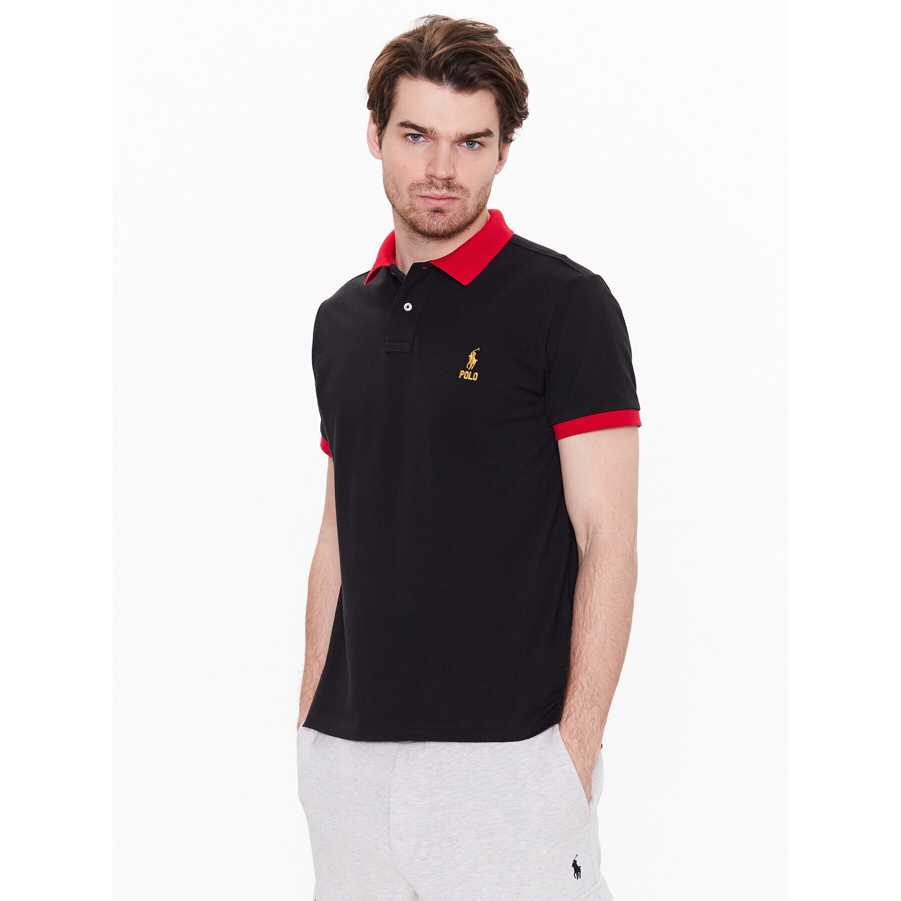 Polo Ralph Lauren Polokošile 710913593001 Černá Slim Fit - Pepit.cz