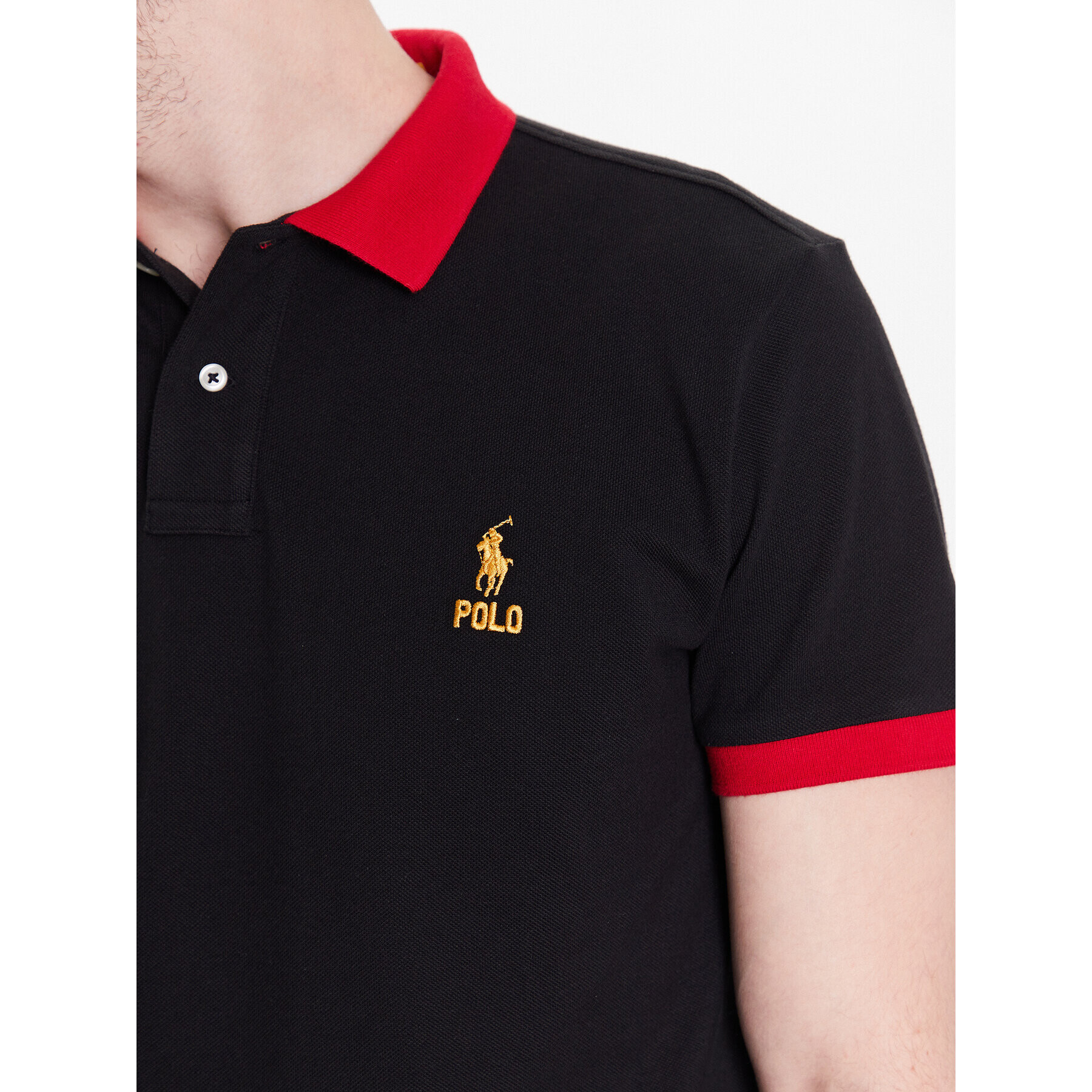 Polo Ralph Lauren Polokošile 710913593001 Černá Slim Fit - Pepit.cz