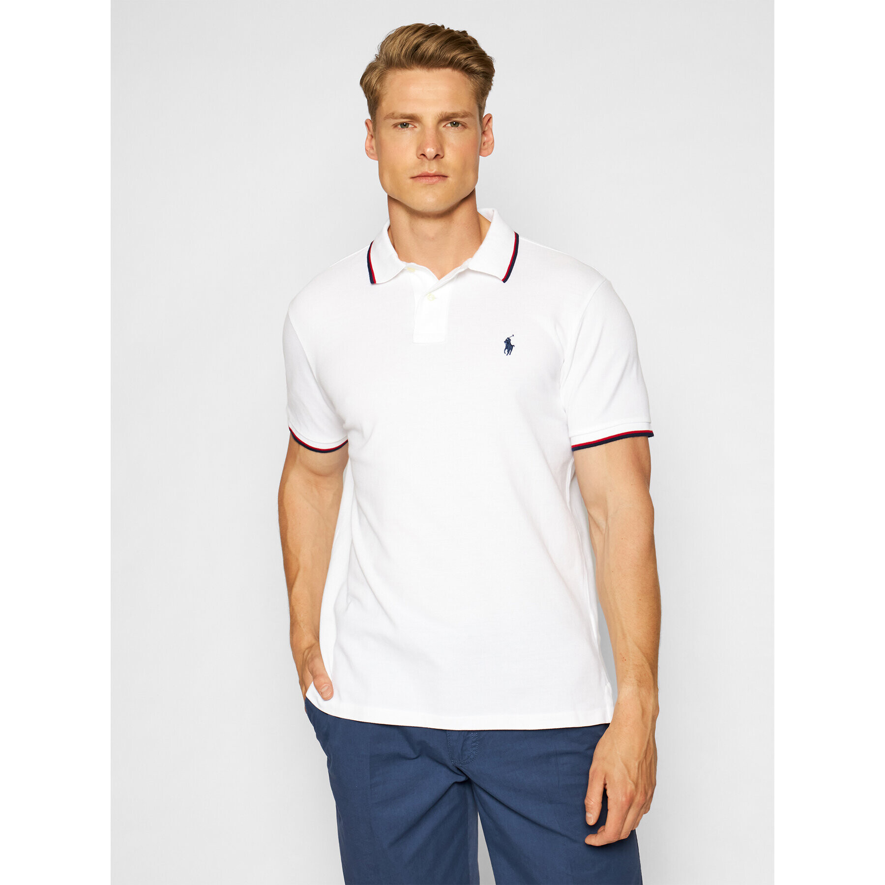 Polo Ralph Lauren Polokošile Classics 710842621002 Bílá Slim Fit - Pepit.cz