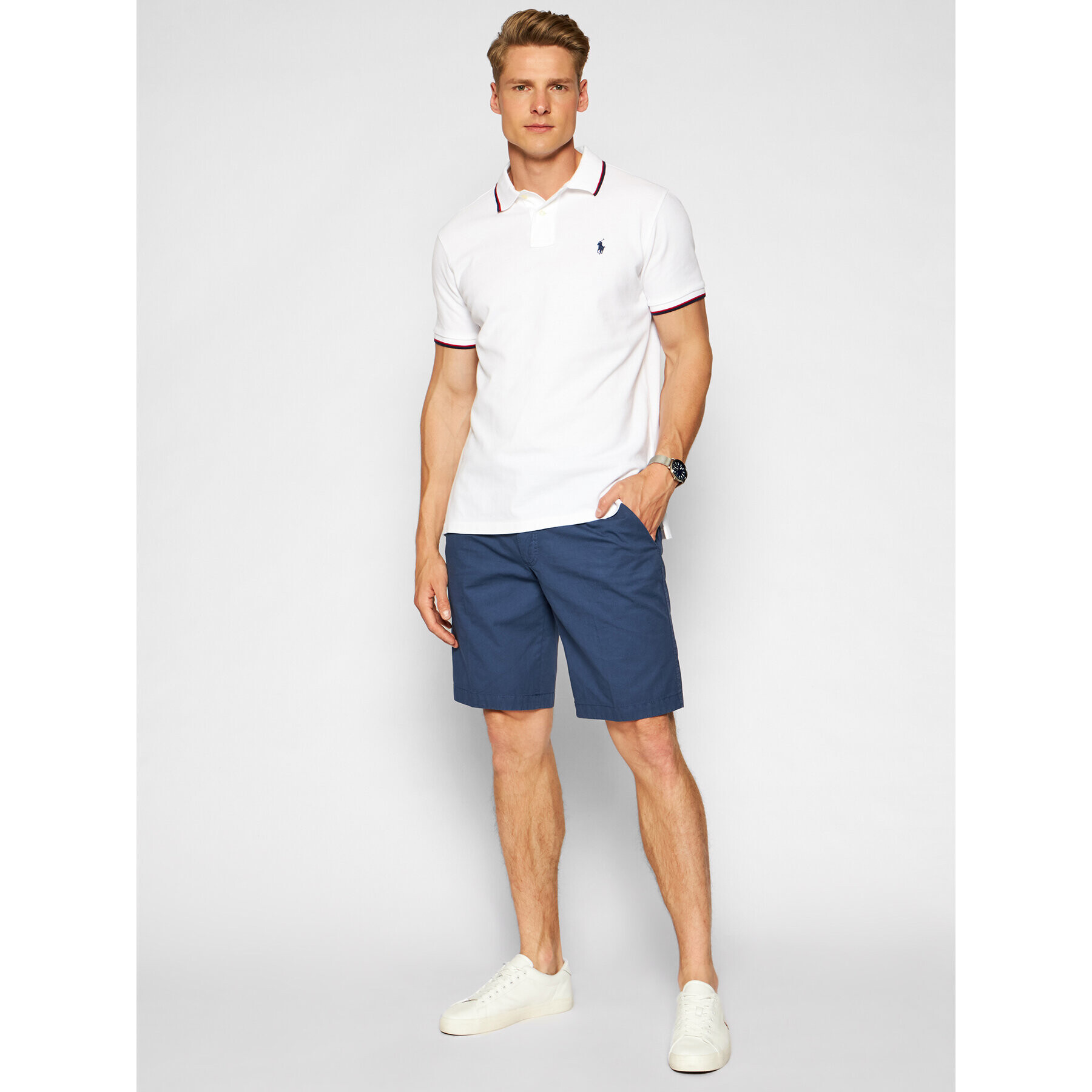 Polo Ralph Lauren Polokošile Classics 710842621002 Bílá Slim Fit - Pepit.cz