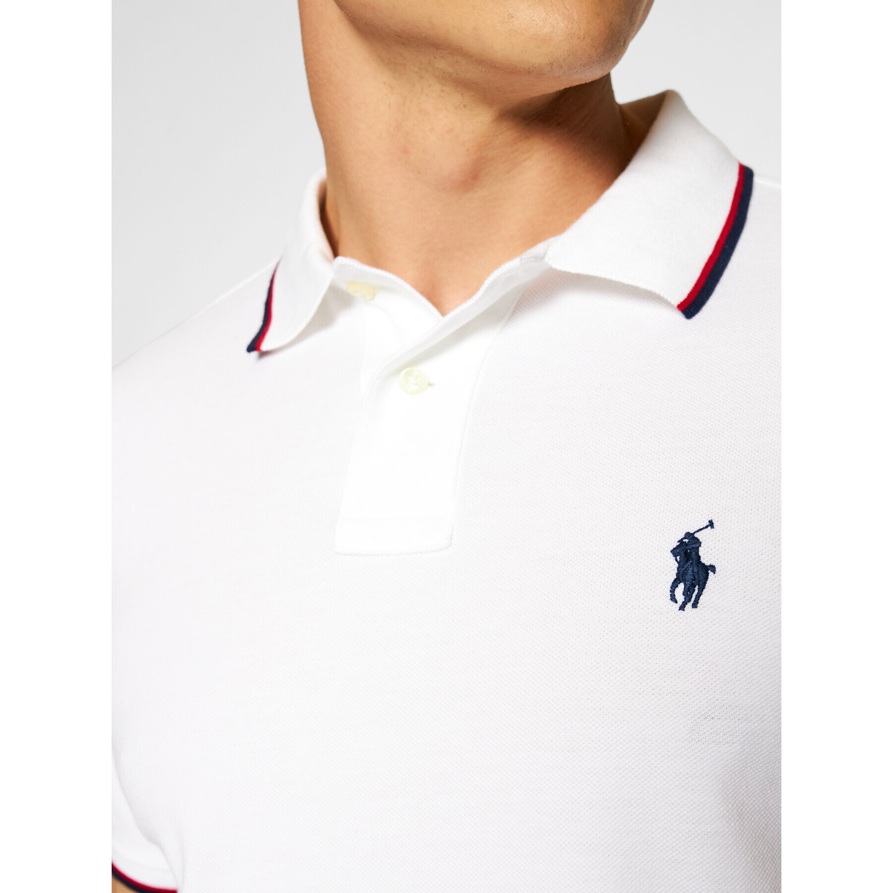 Polo Ralph Lauren Polokošile Classics 710842621002 Bílá Slim Fit - Pepit.cz