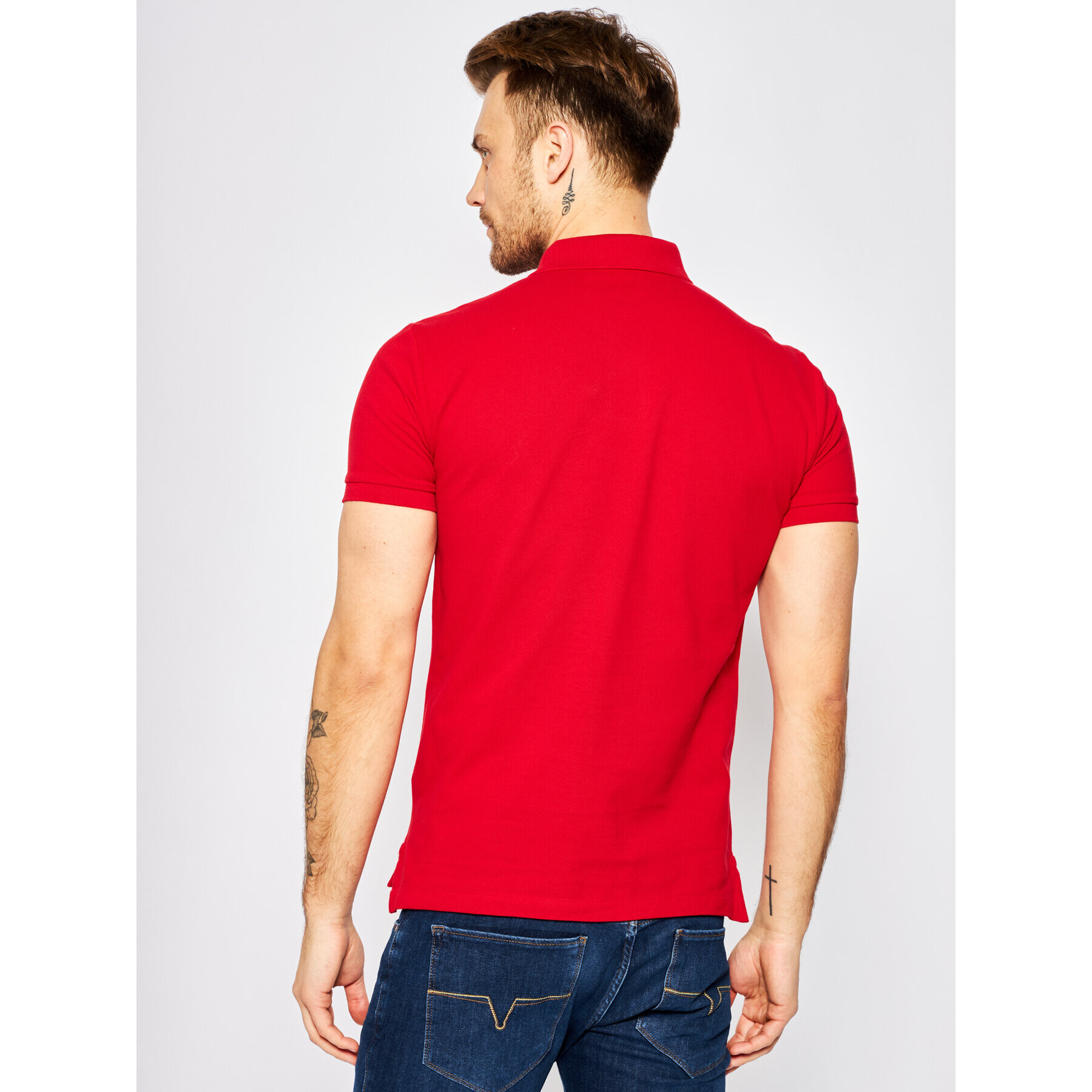 Polo Ralph Lauren Polokošile Core Replen 710548797 Červená Slim Fit - Pepit.cz