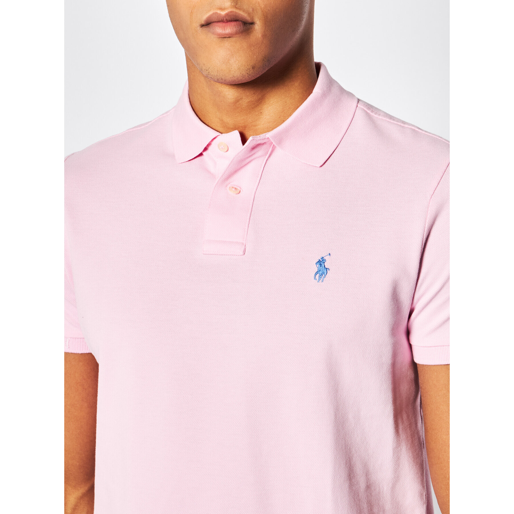 Polo Ralph Lauren Polokošile Core Replen 710782592 Růžová Custom Slim Fit - Pepit.cz