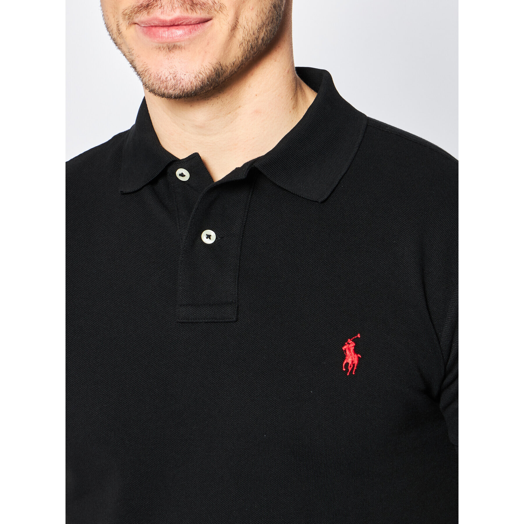 Polo Ralph Lauren Polokošile Core Replen 710795080 Černá Slim Fit - Pepit.cz