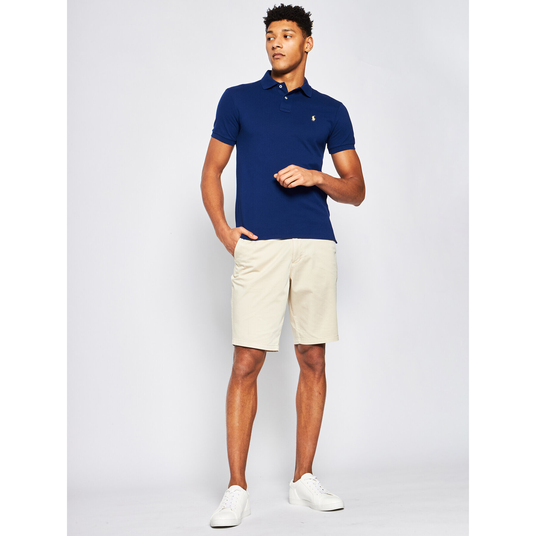 Polo Ralph Lauren Polokošile Core Replen 710795080 Tmavomodrá Slim Fit - Pepit.cz