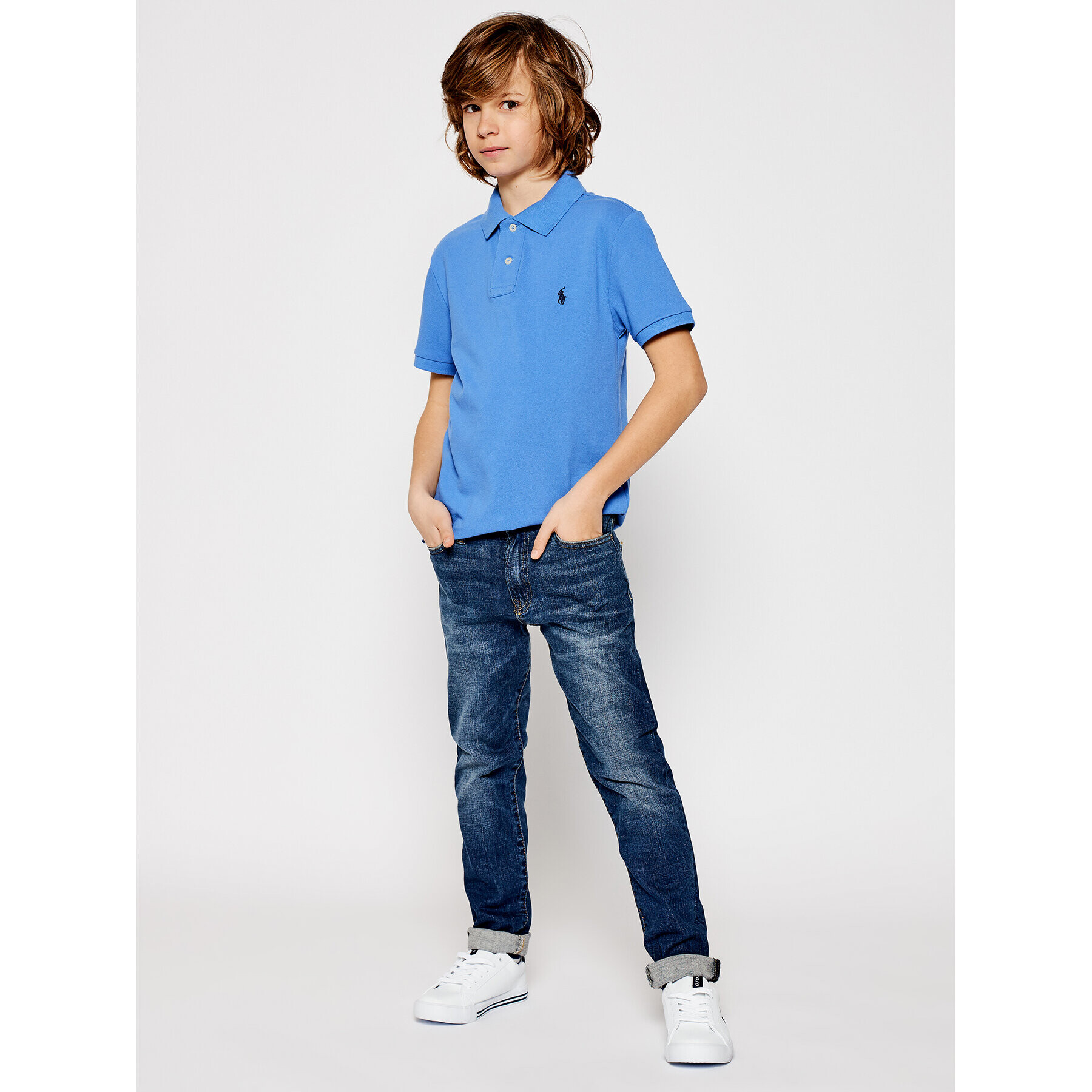 Polo Ralph Lauren Polokošile Fsr 323547926006 Modrá Slim Fit - Pepit.cz