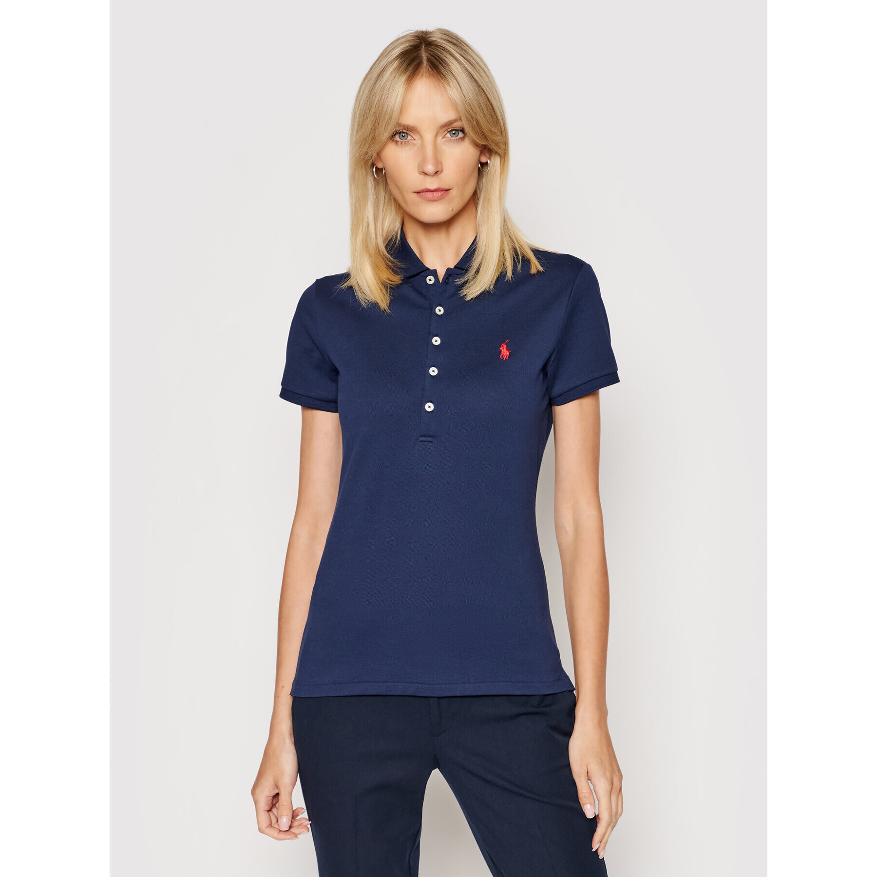 Polo Ralph Lauren Polokošile Julie 211505654111 Tmavomodrá Slim Fit - Pepit.cz