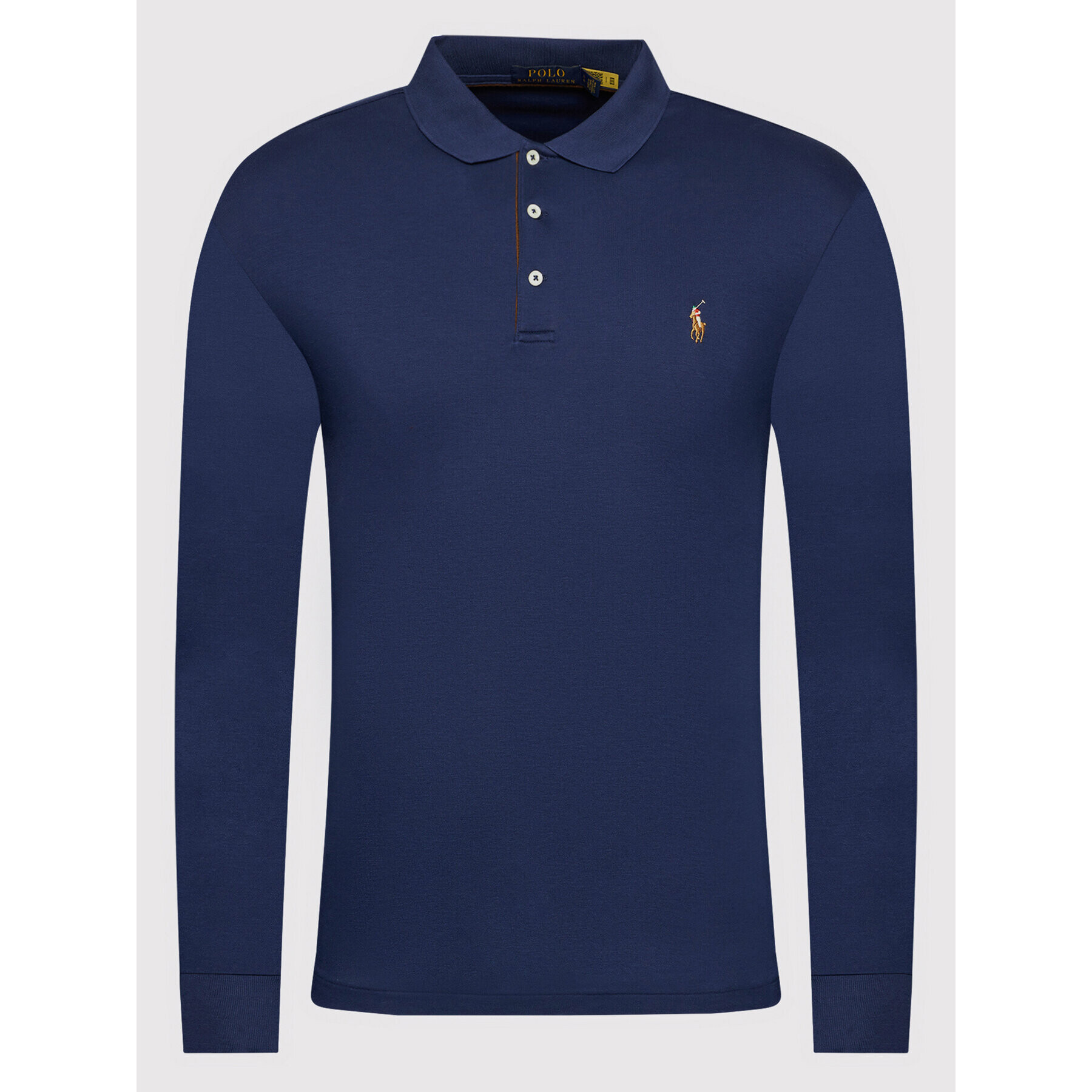 Polo Ralph Lauren Polokošile Lsl 710721148007 Tmavomodrá Slim Fit - Pepit.cz