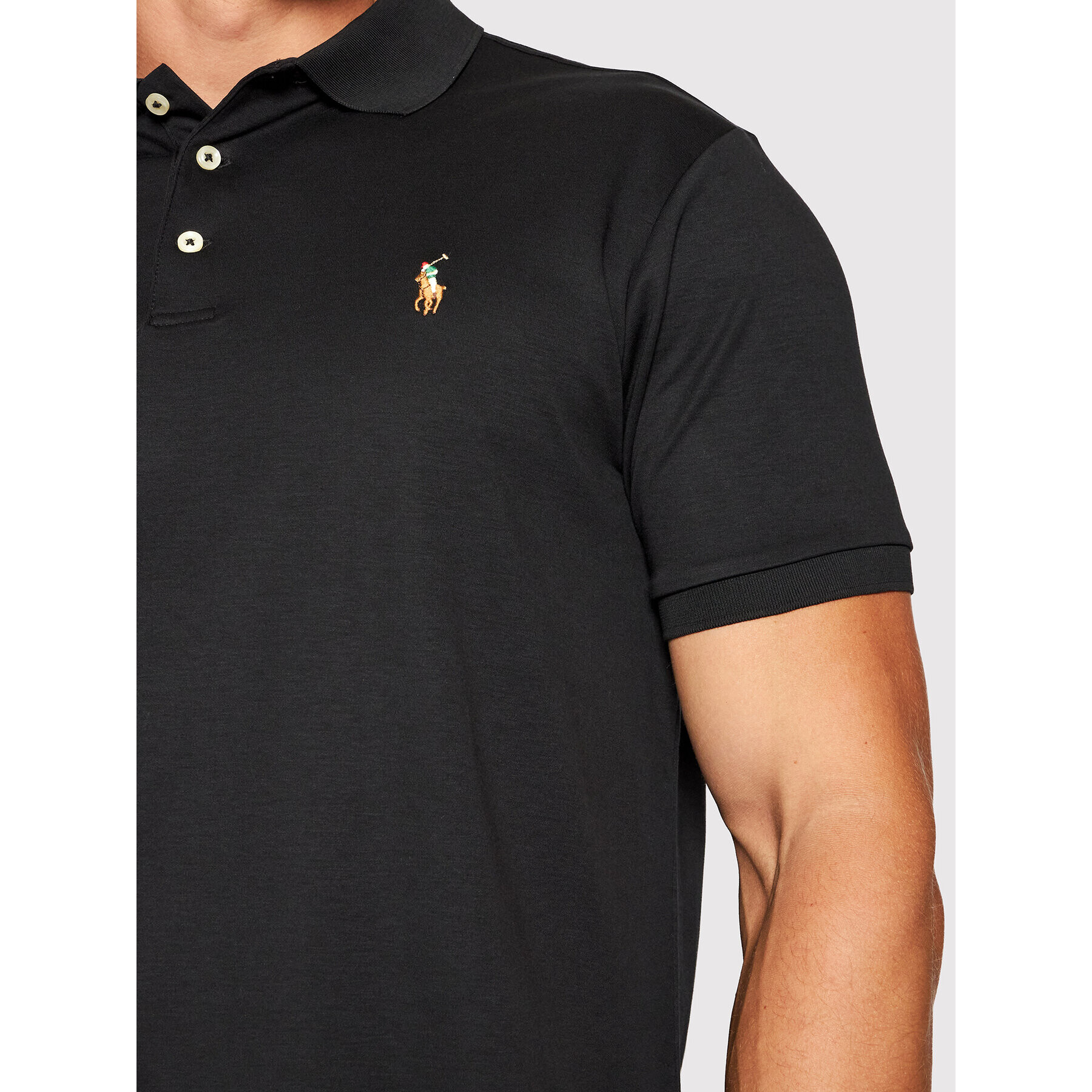 Polo Ralph Lauren Polokošile Ssl 710713130001 Černá Slim Fit - Pepit.cz