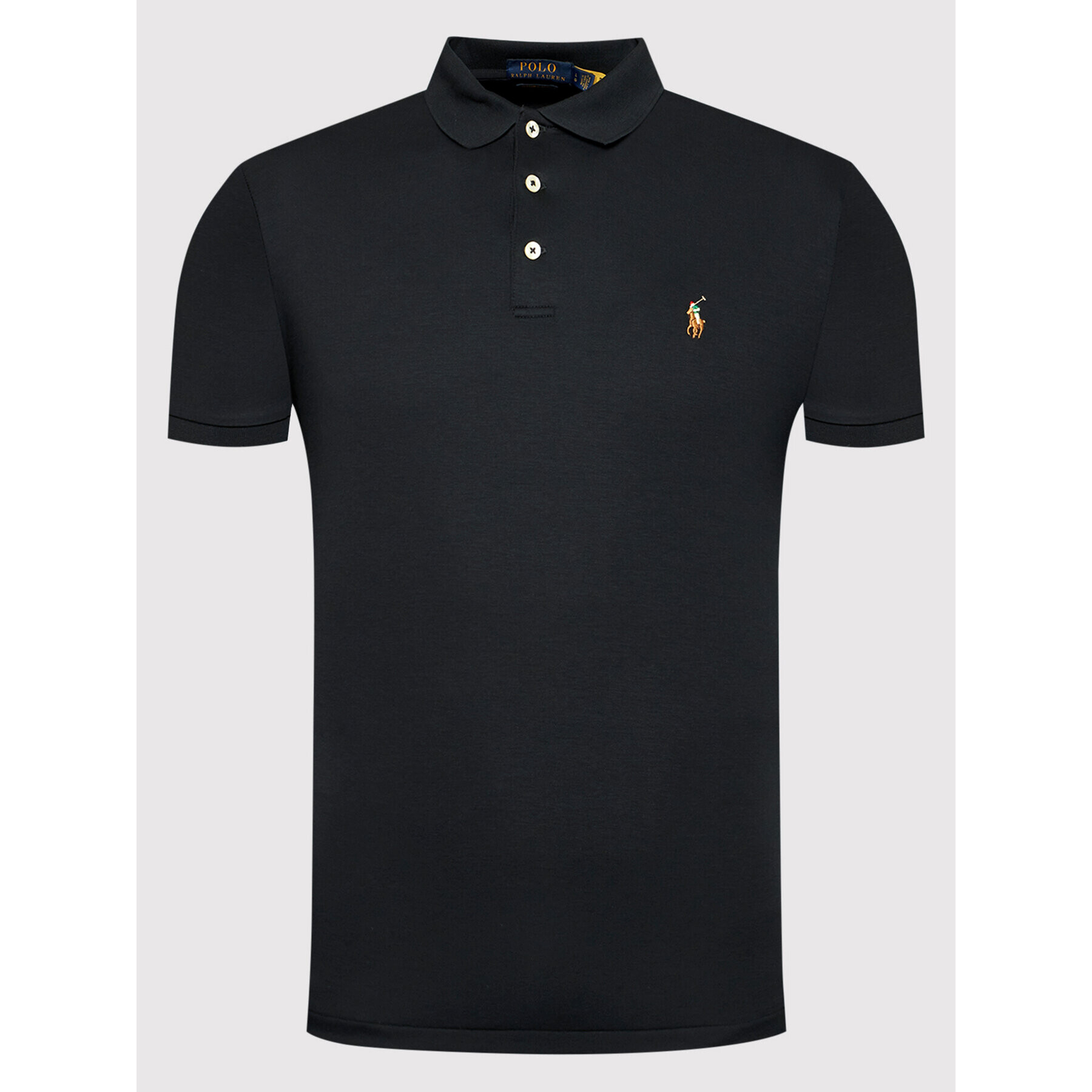 Polo Ralph Lauren Polokošile Ssl 710713130001 Černá Slim Fit - Pepit.cz