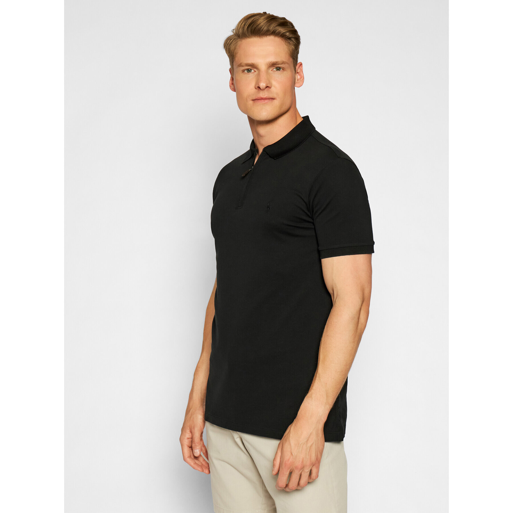 Polo Ralph Lauren Polokošile Ssl 710737087005 Černá Slim Fit - Pepit.cz