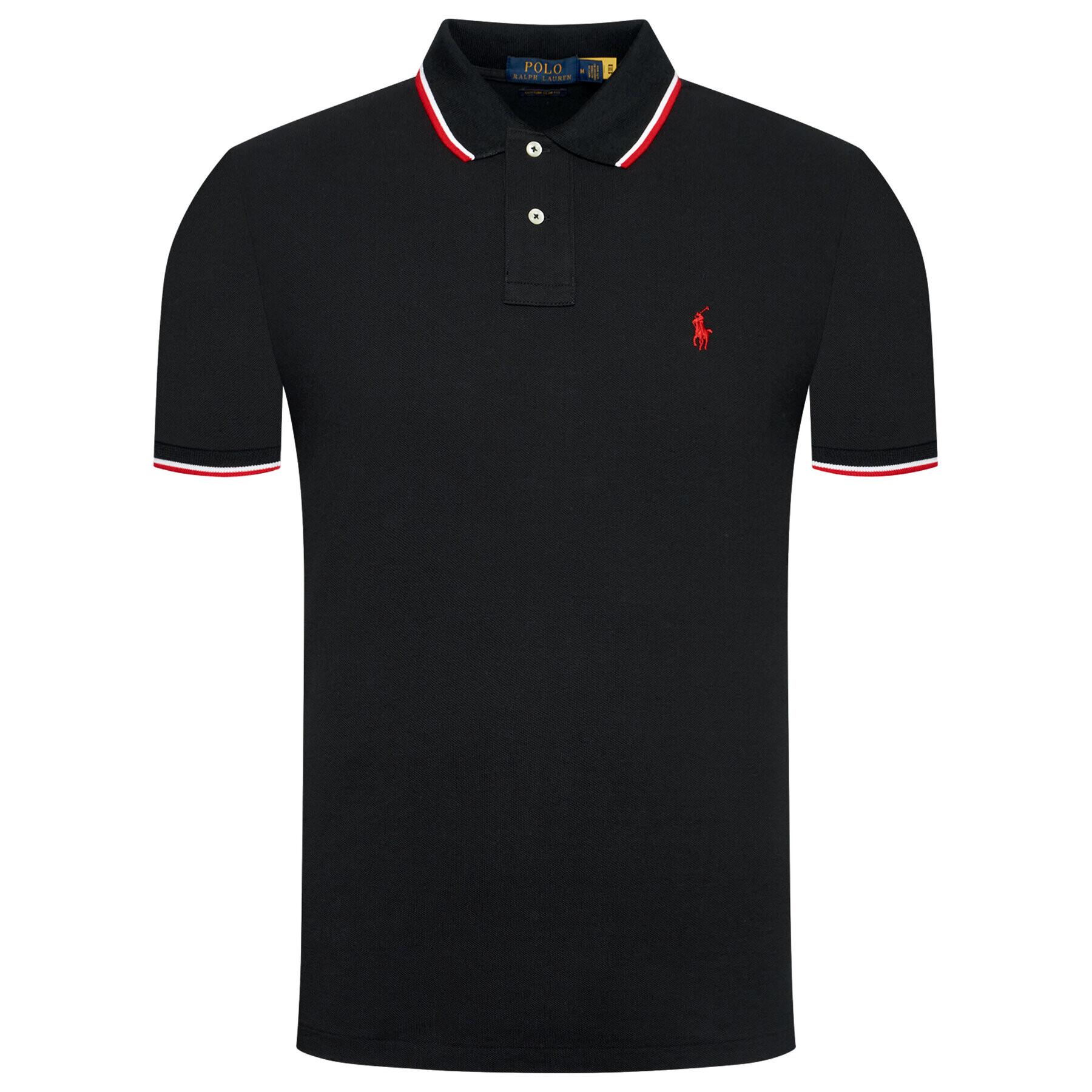 Polo Ralph Lauren Polokošile Ssl 710842621001 Černá Custom Slim Fit - Pepit.cz