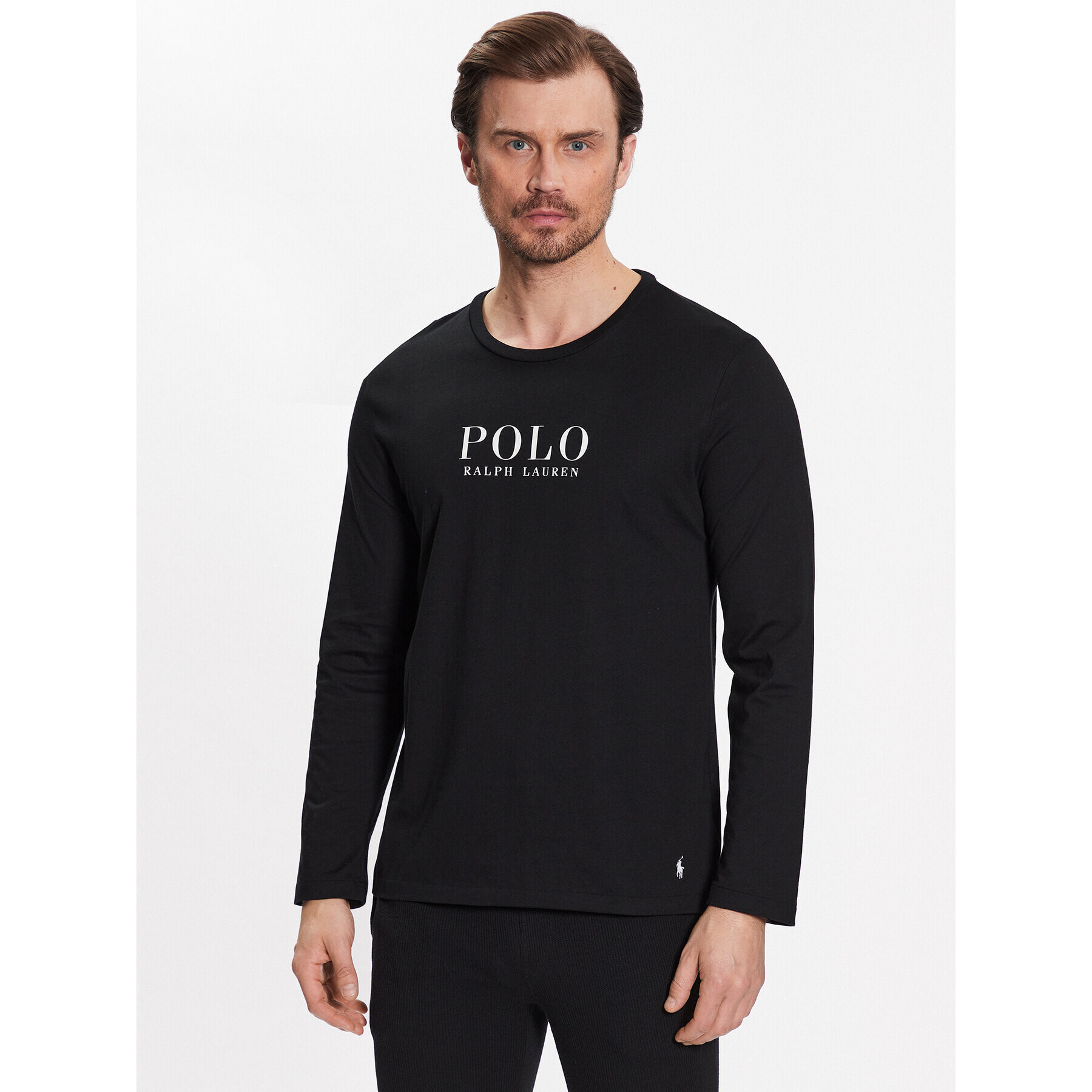 Polo Ralph Lauren S dlouhým rukávem 714899614004 Černá Regular Fit - Pepit.cz