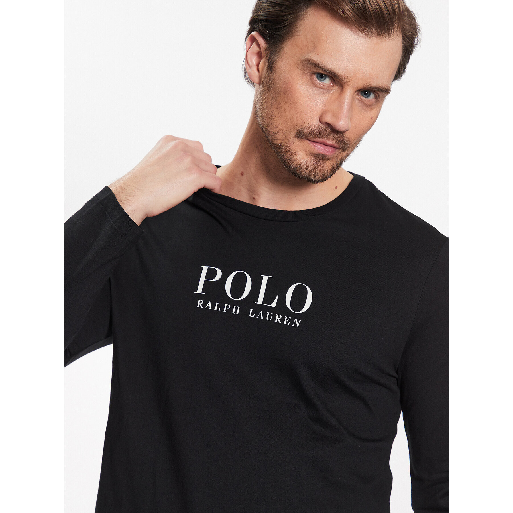 Polo Ralph Lauren S dlouhým rukávem 714899614004 Černá Regular Fit - Pepit.cz