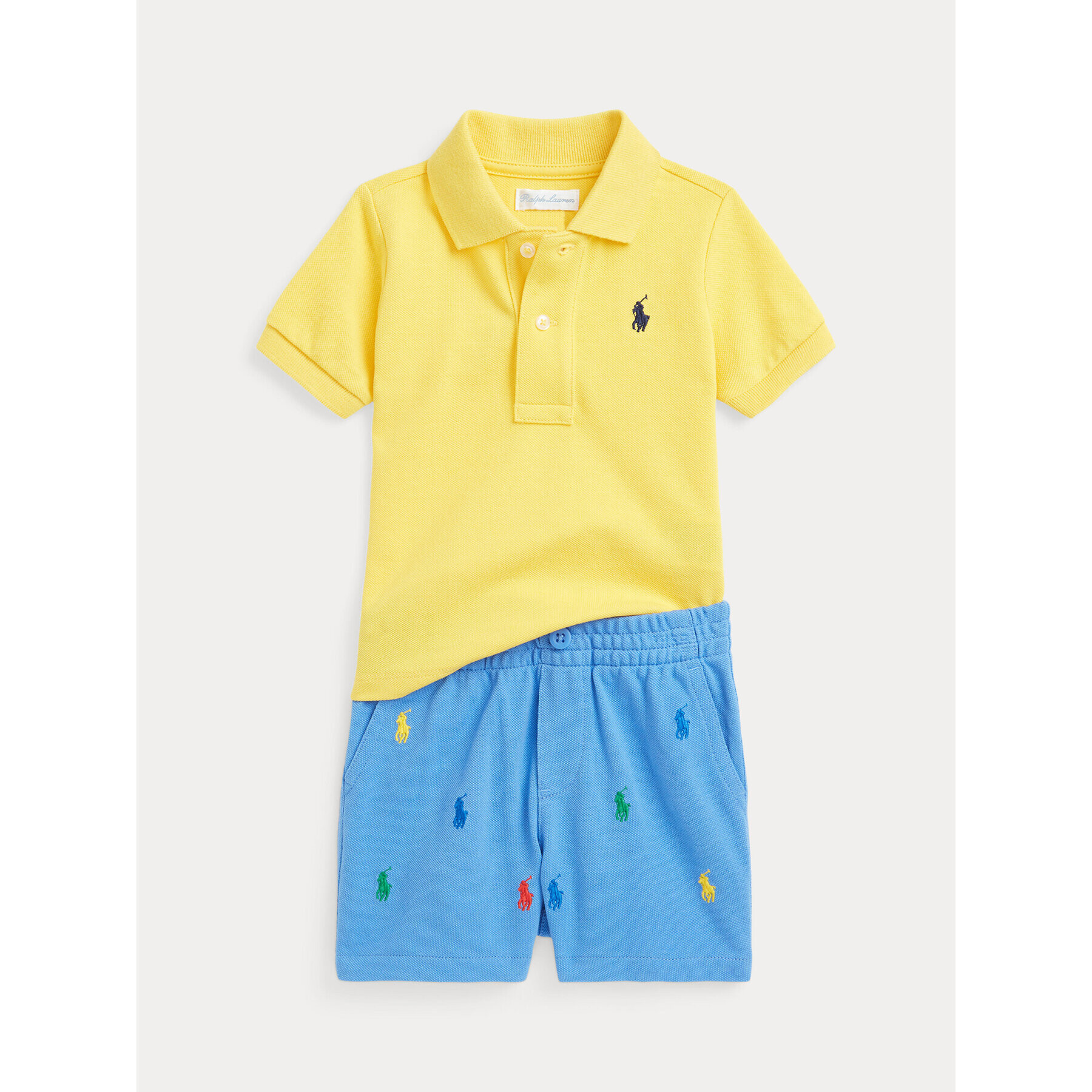 Polo Ralph Lauren Sada polo tričko a kalhoty 320870783002 Žlutá Regular Fit - Pepit.cz