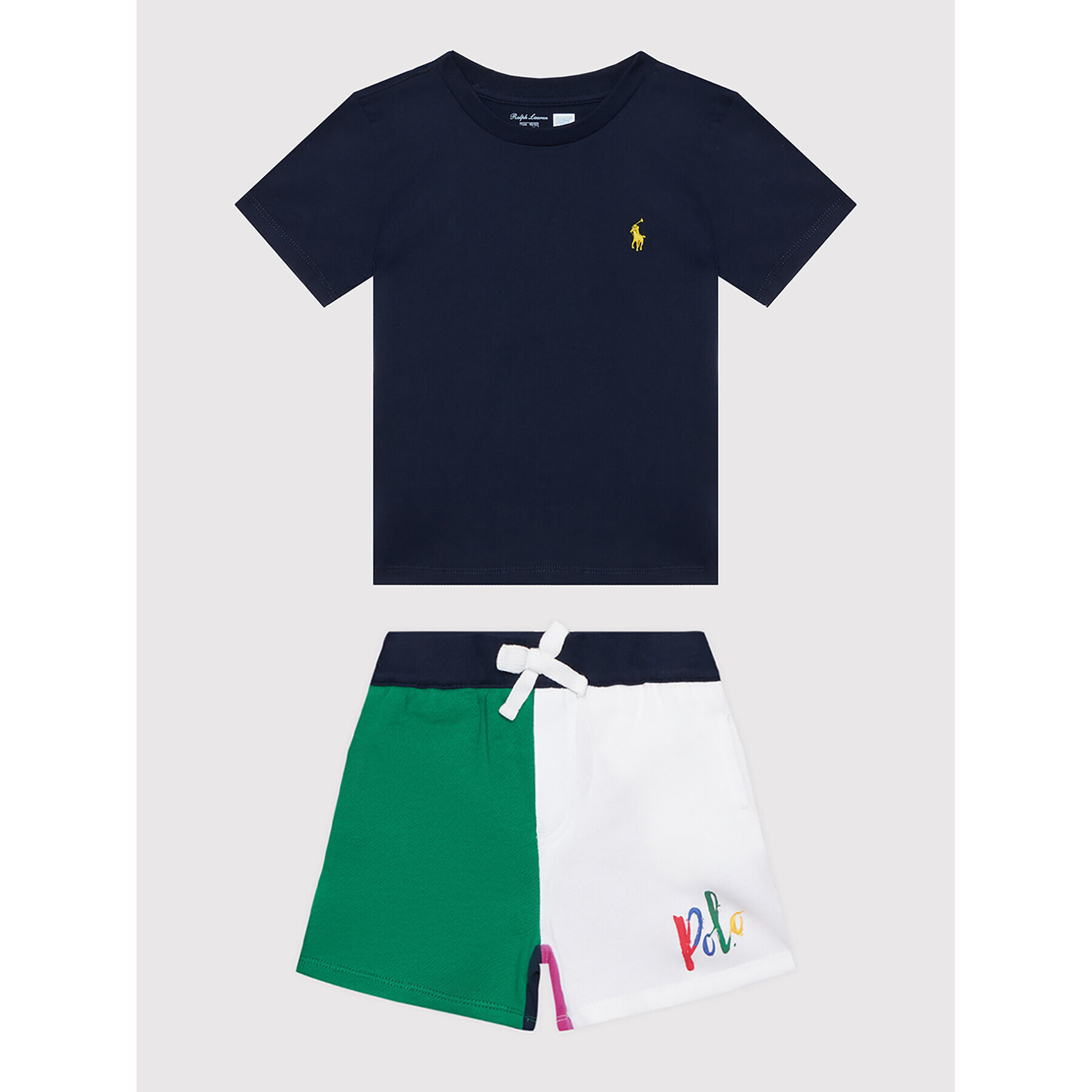 Polo Ralph Lauren Sada tričko a sportovní šortky 320865743001 Tmavomodrá Regular Fit - Pepit.cz