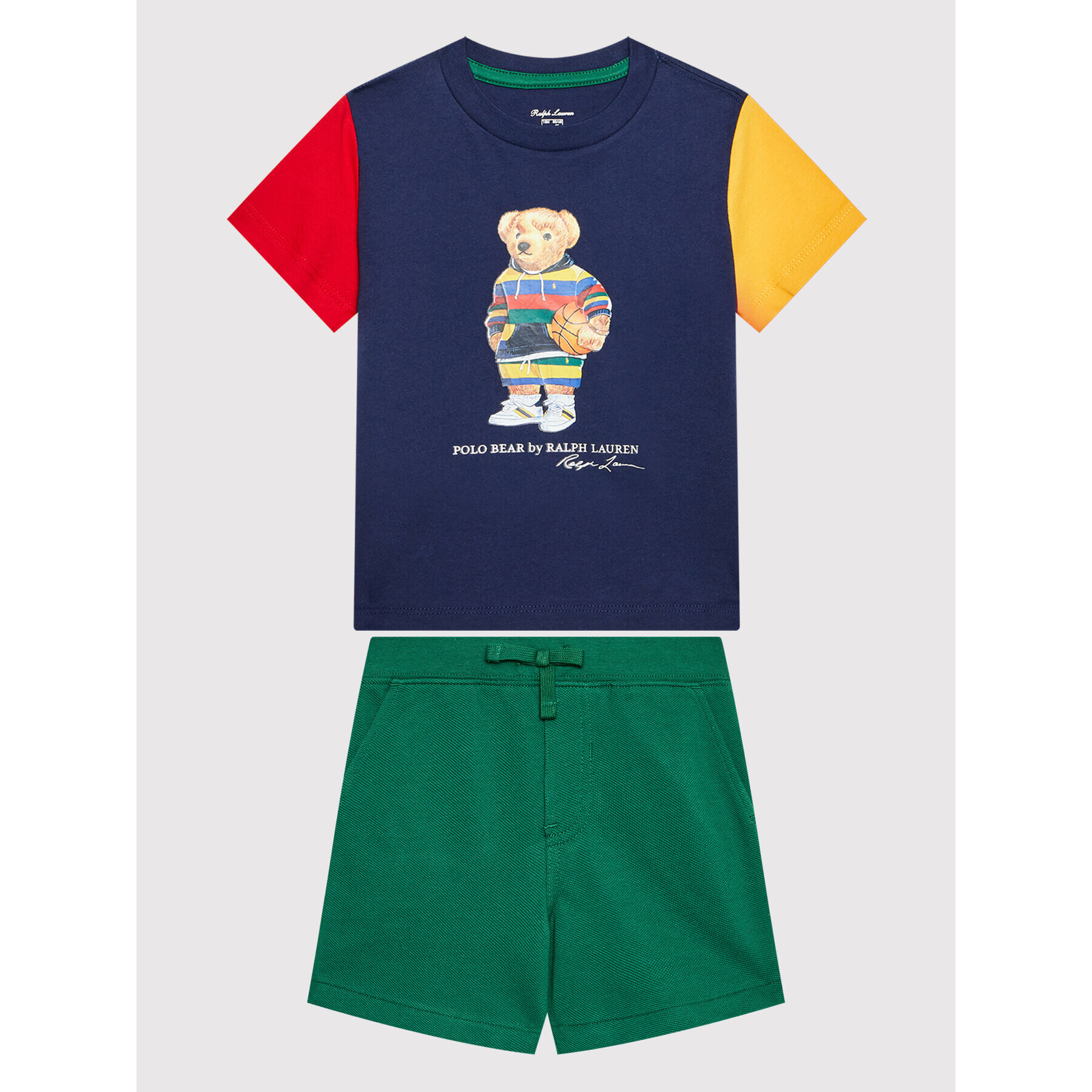 Polo Ralph Lauren Sada tričko a sportovní šortky 320871499001 Barevná Regular Fit - Pepit.cz