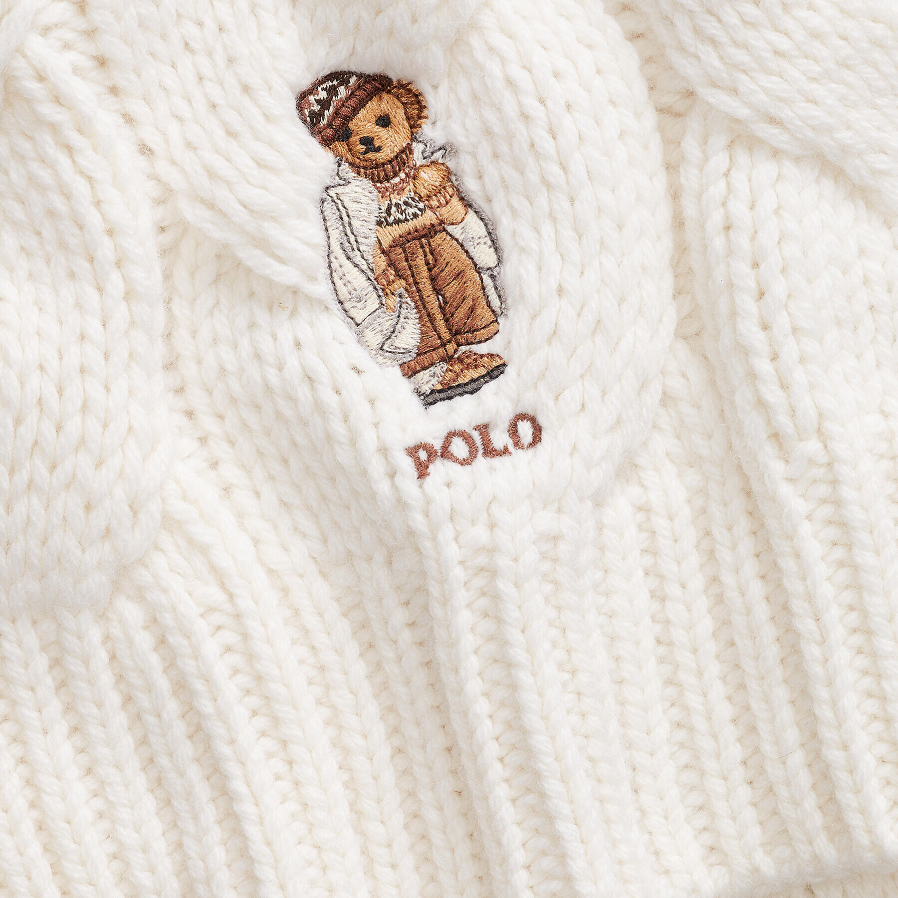 Polo Ralph Lauren Šál 455931424001 Écru - Pepit.cz