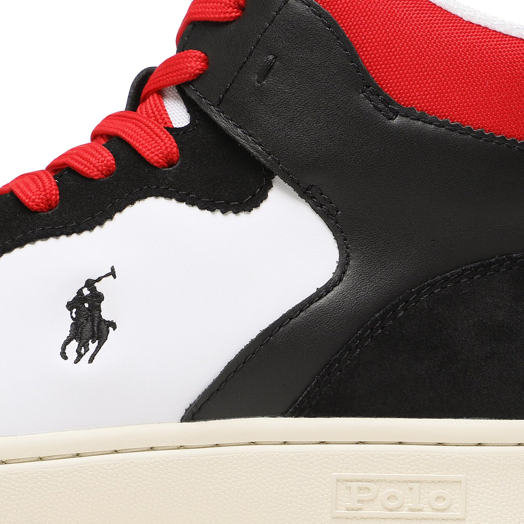 Polo Ralph Lauren Sneakersy Polo Crt Hgh 809892297001 Černá - Pepit.cz