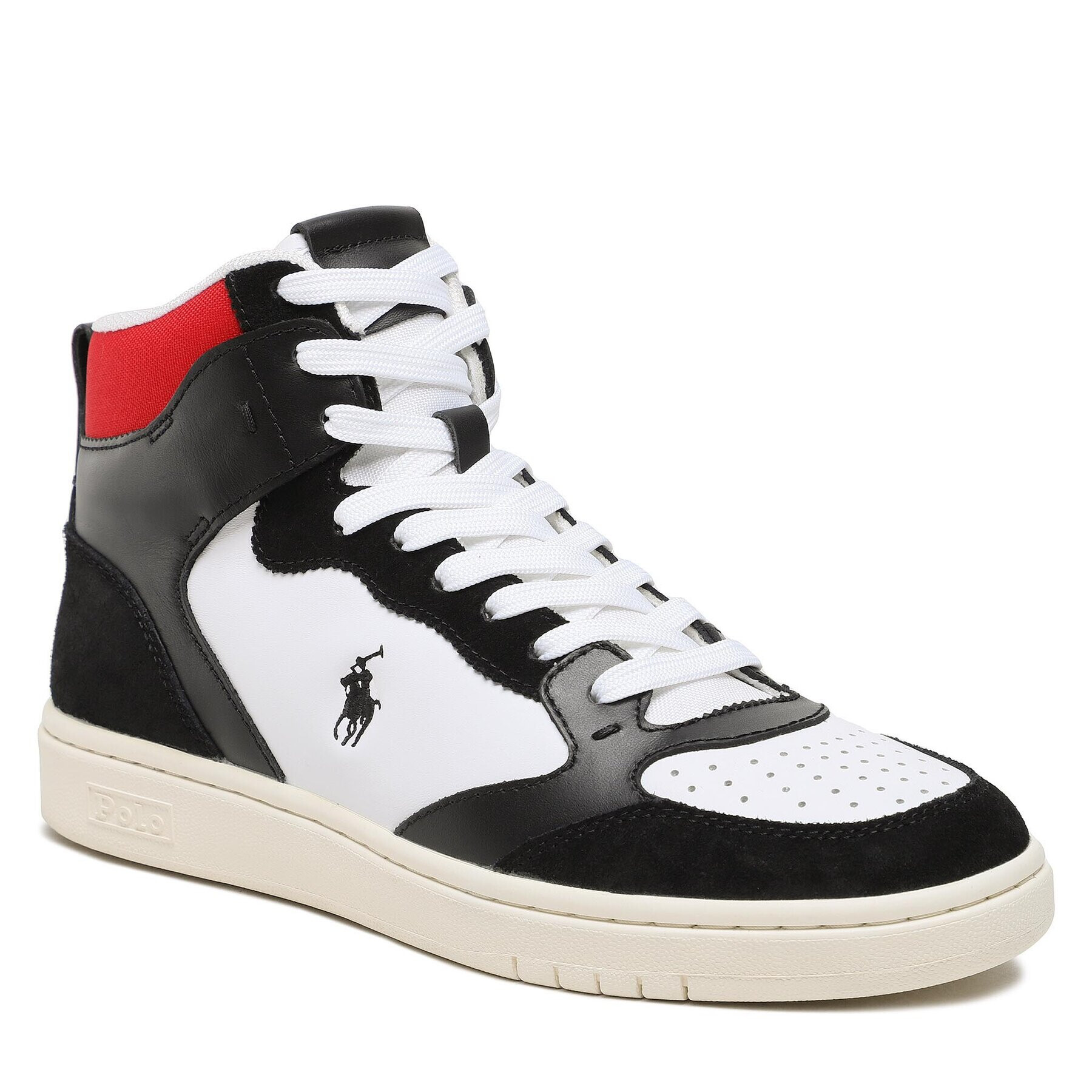 Polo Ralph Lauren Sneakersy Polo Crt Hgh 809892297001 Černá - Pepit.cz