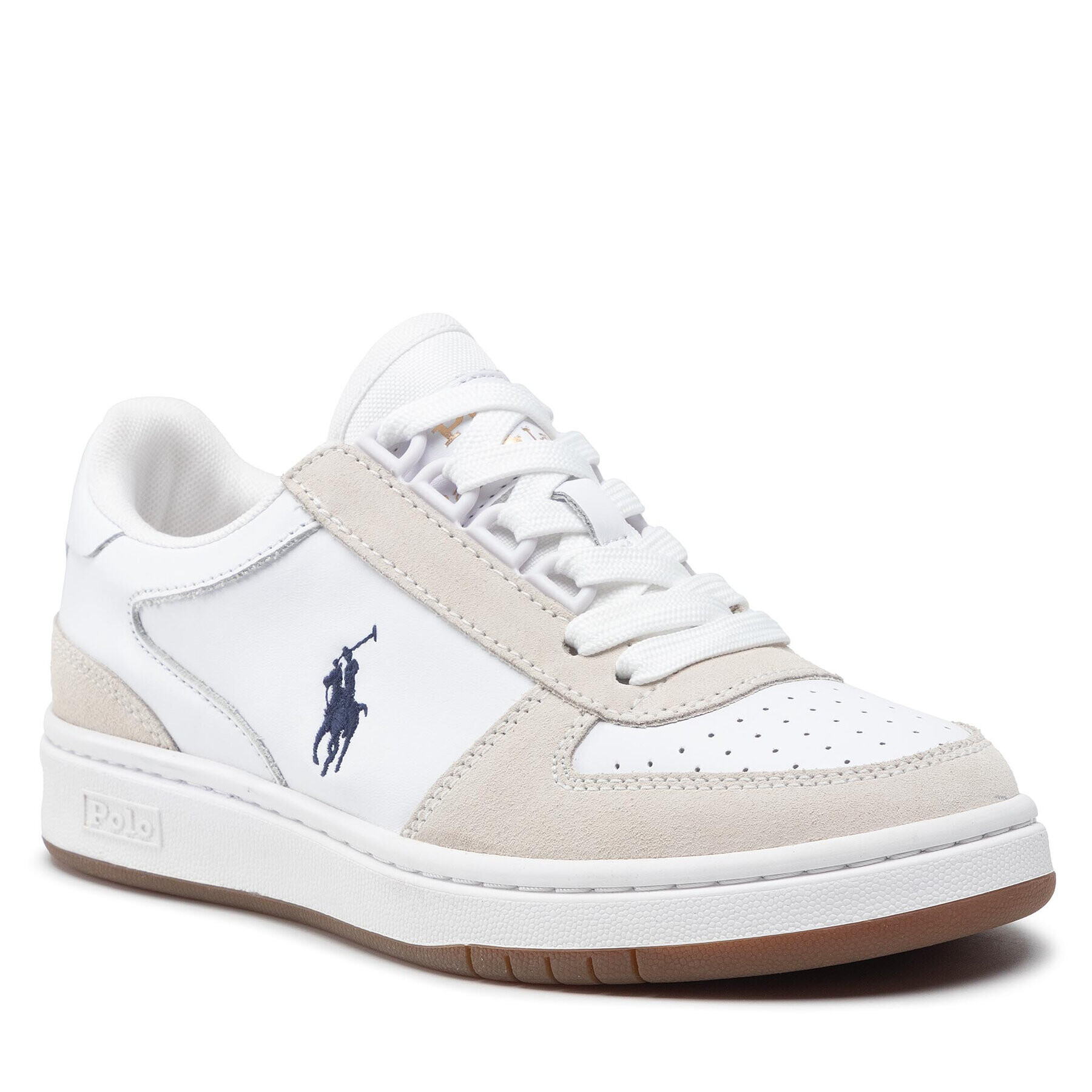 Polo Ralph Lauren Sneakersy Polo Crt Pp 809834463002 Bílá - Pepit.cz