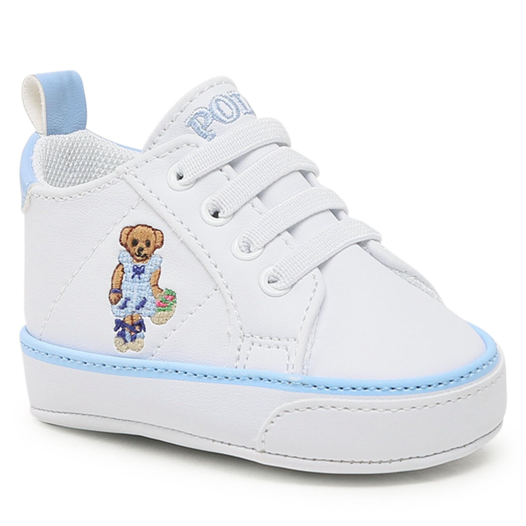 Polo Ralph Lauren Sneakersy Quilton Bear Gore Hi Layette RL100730 Bílá - Pepit.cz