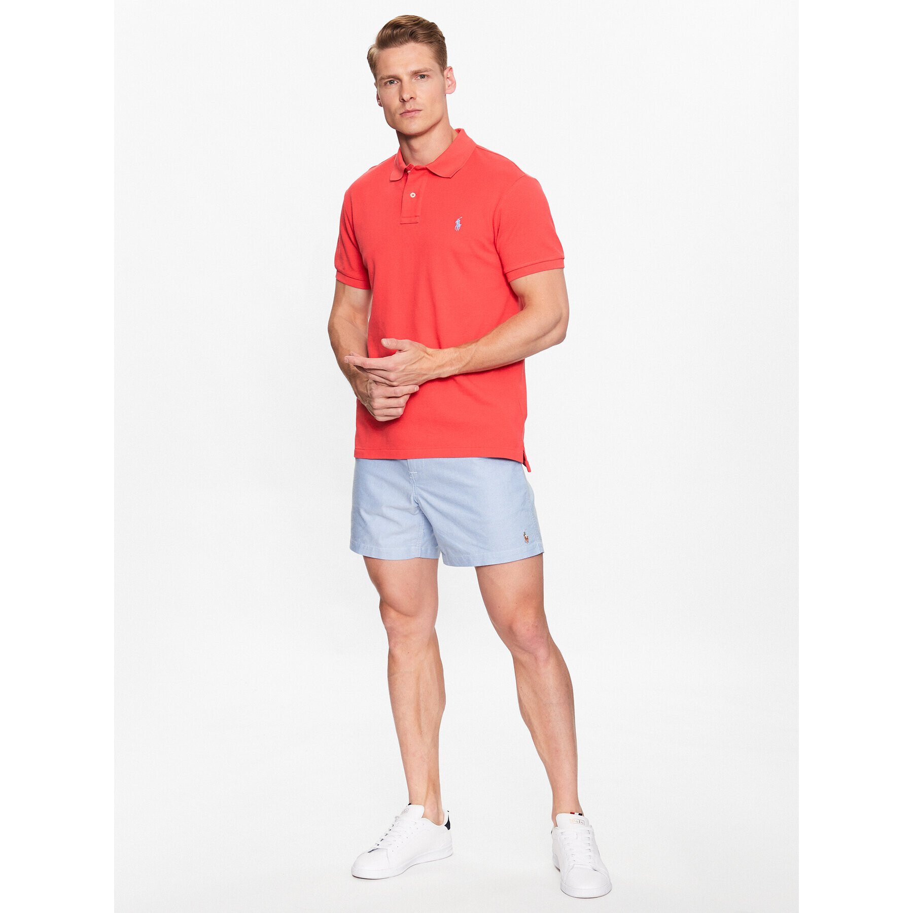 Polo Ralph Lauren Šortky z materiálu 710740593003 Modrá Regular Fit - Pepit.cz