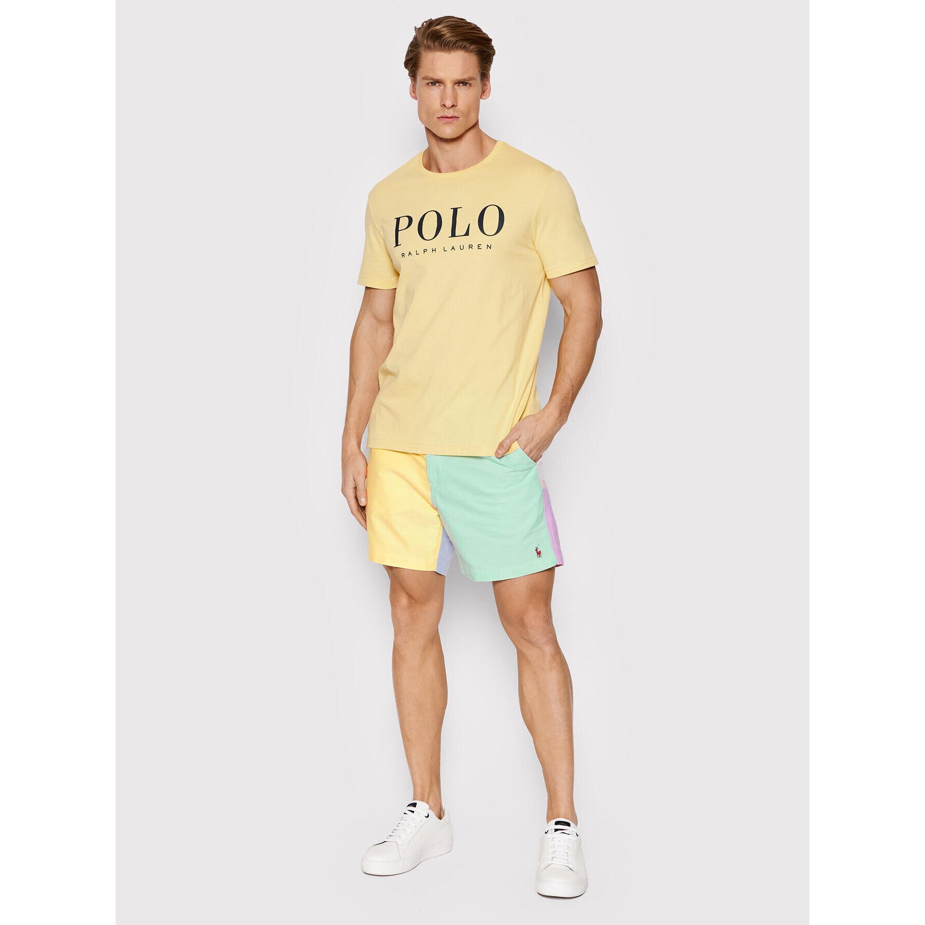 Polo Ralph Lauren Šortky z materiálu 710862779001 Žlutá Classic Fit - Pepit.cz