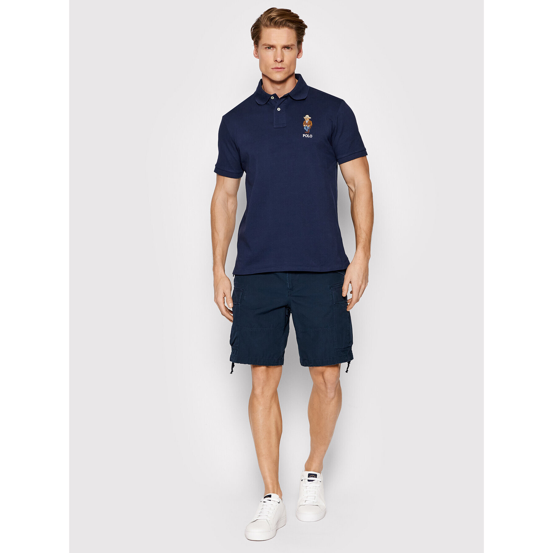 Polo Ralph Lauren Šortky z materiálu 710862816003 Tmavomodrá Classic Fit - Pepit.cz